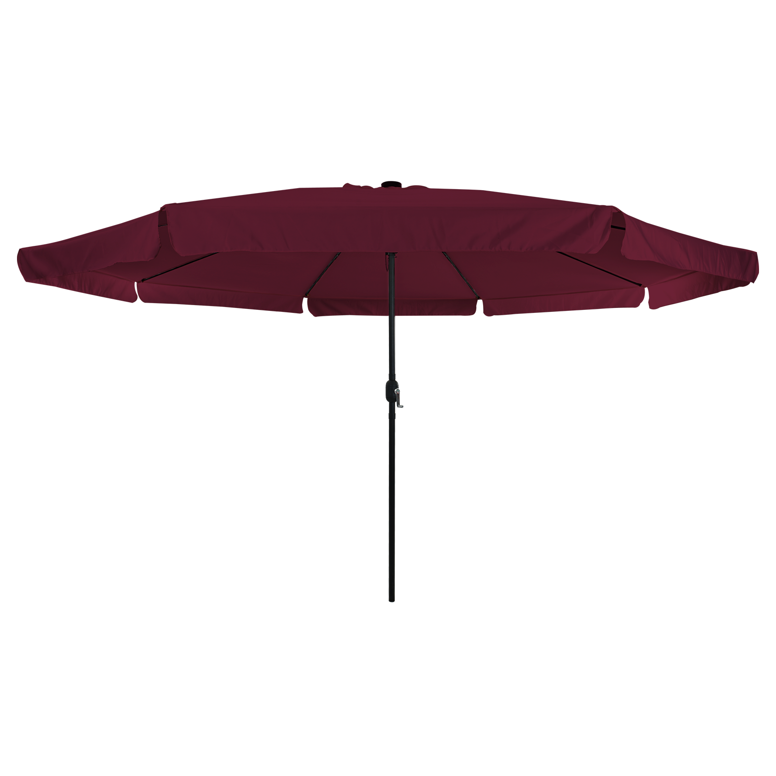 Umbrela de grădină  cu lumini LED ø395x245 cm Roșu Bordeaux GartenMobel Dekor