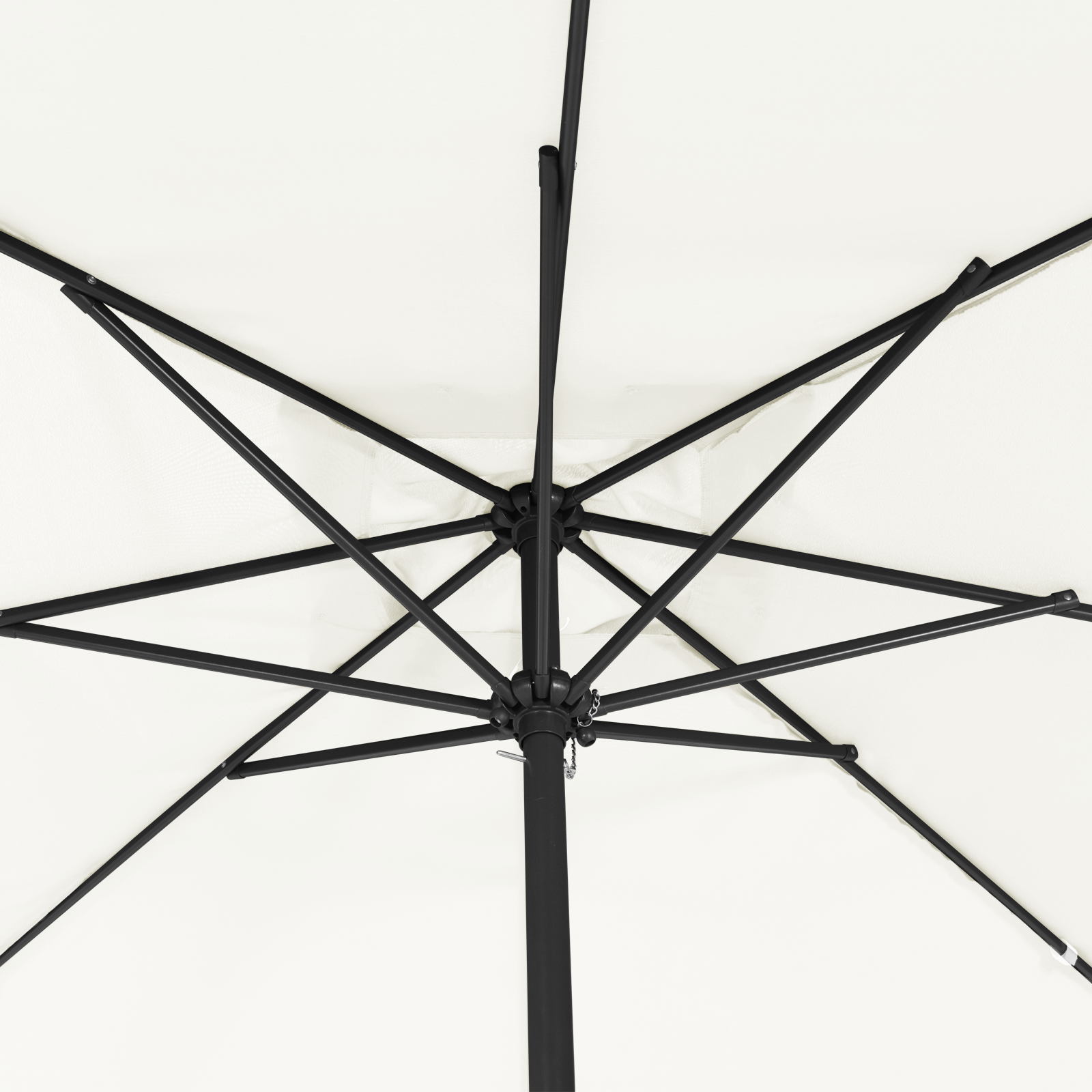 Umbrelă de grădină pătrată  295x245 cm Alb nisipos GartenMobel Dekor