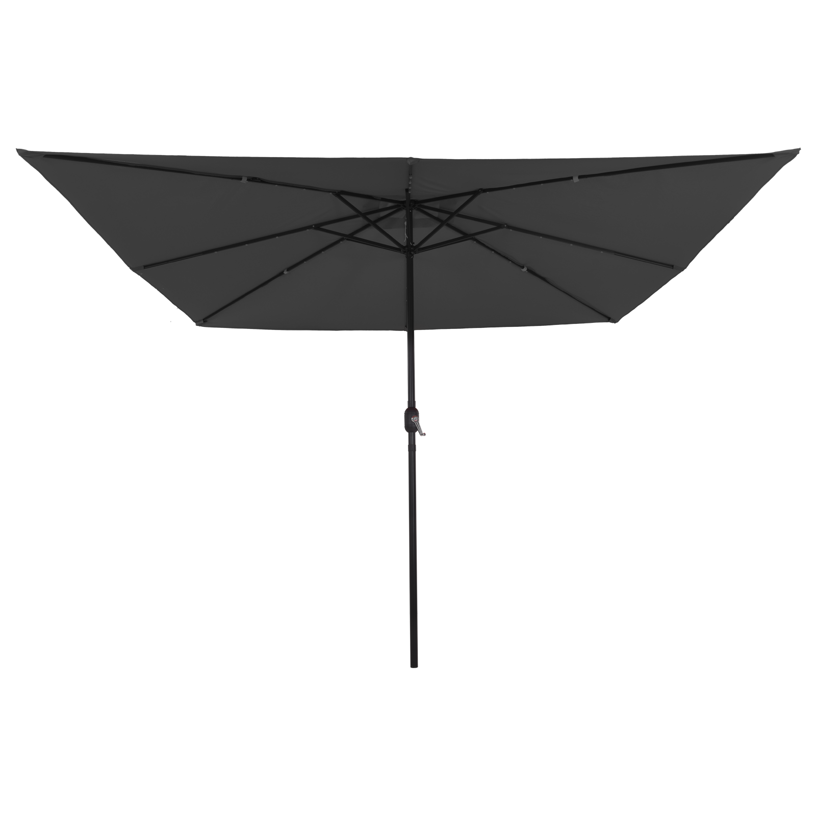 Umbrelă de grădină quadrată  cu LED-uri 295x245 cm antracit GartenMobel Dekor