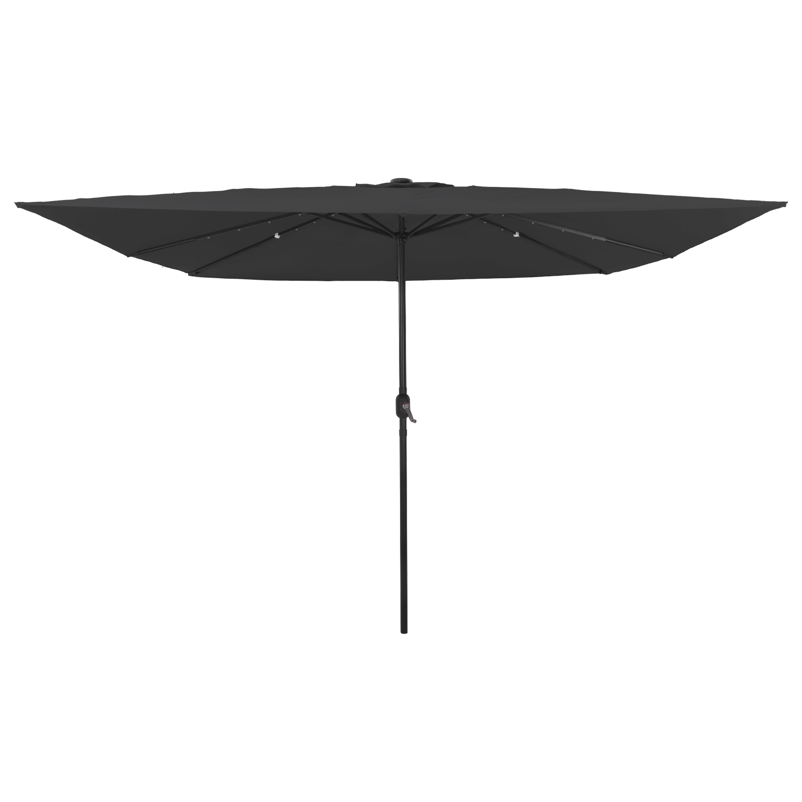 Umbrelă de grădină quadrată  cu LED-uri 295x245 cm antracit GartenMobel Dekor