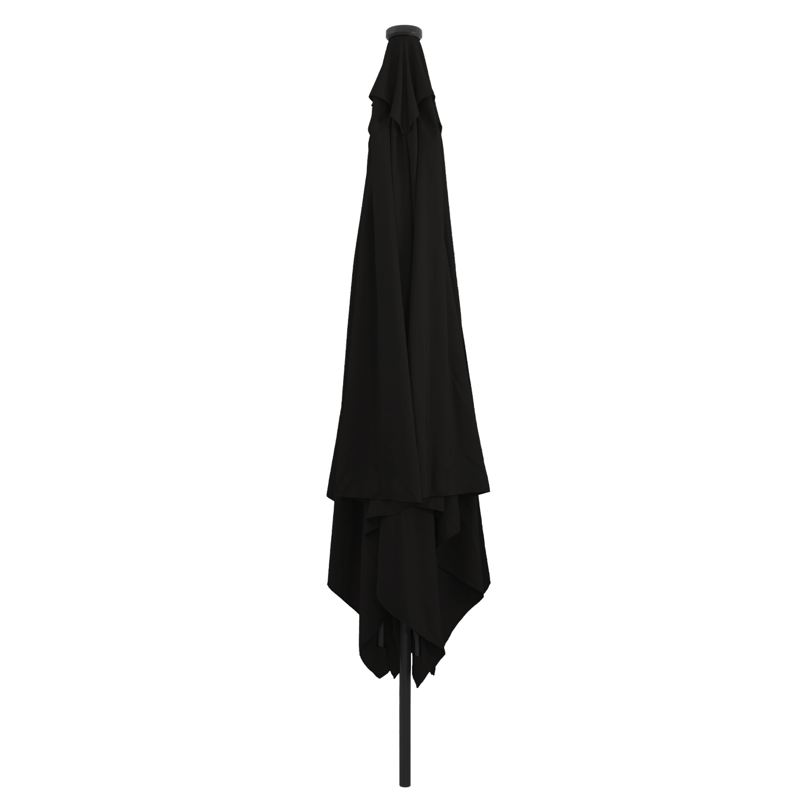 Umbrelă pătrată  cu lumini LED 295x245 cm Neagră GartenMobel Dekor