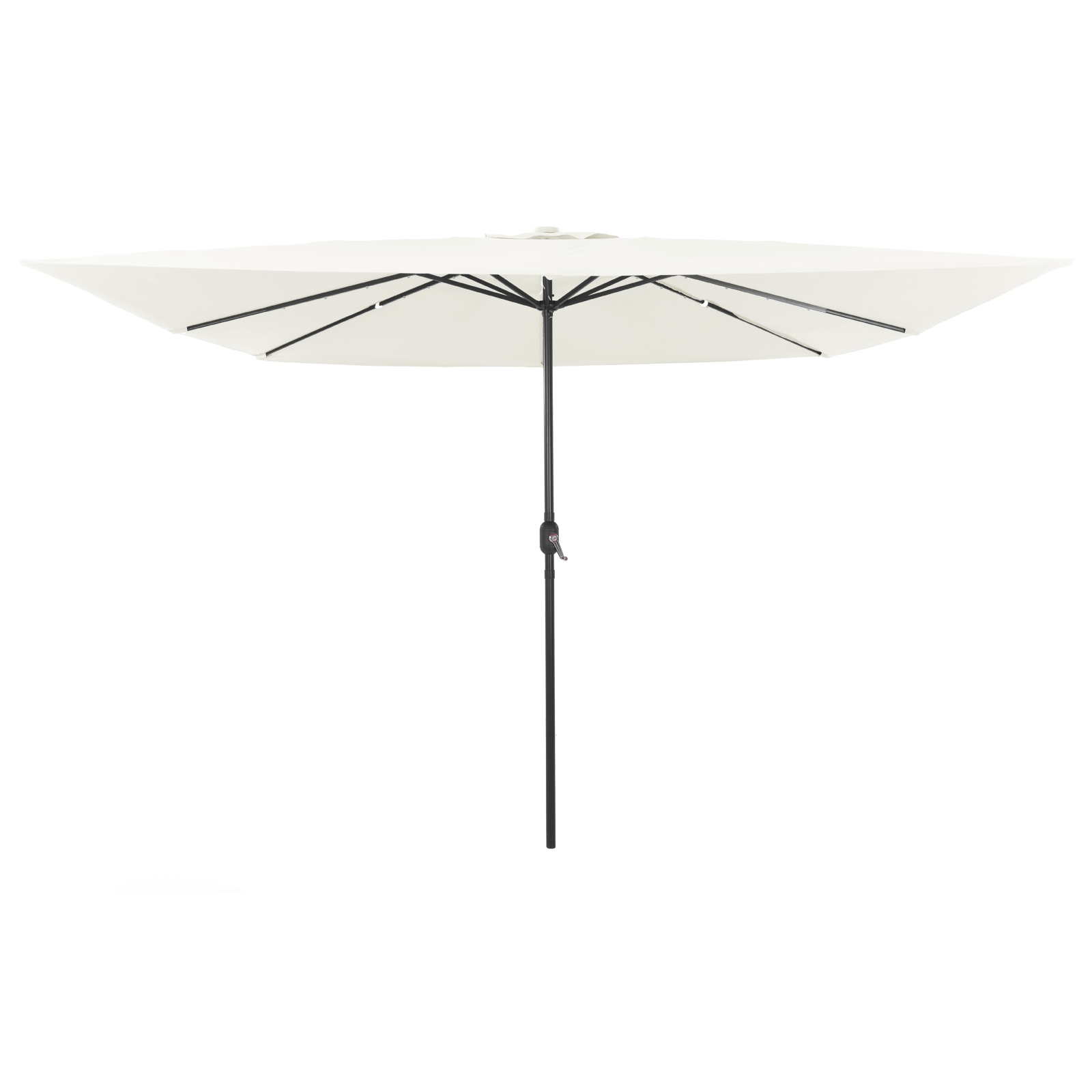 Umbrelă pătrată cu lumini LED 295x245 cm Bej GartenMobel Dekor