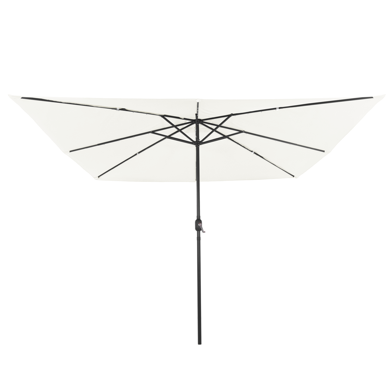 Umbrelă pătrată cu lumini LED 295x245 cm Bej GartenMobel Dekor