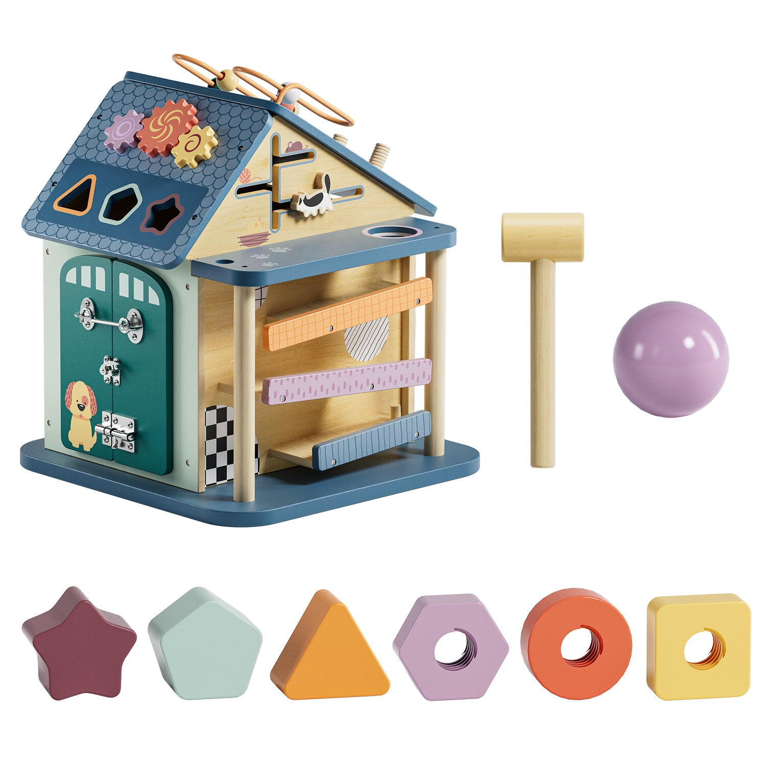 Centru de activitati 12 in 1 - Casuta de la ferma PlayLearn Toys