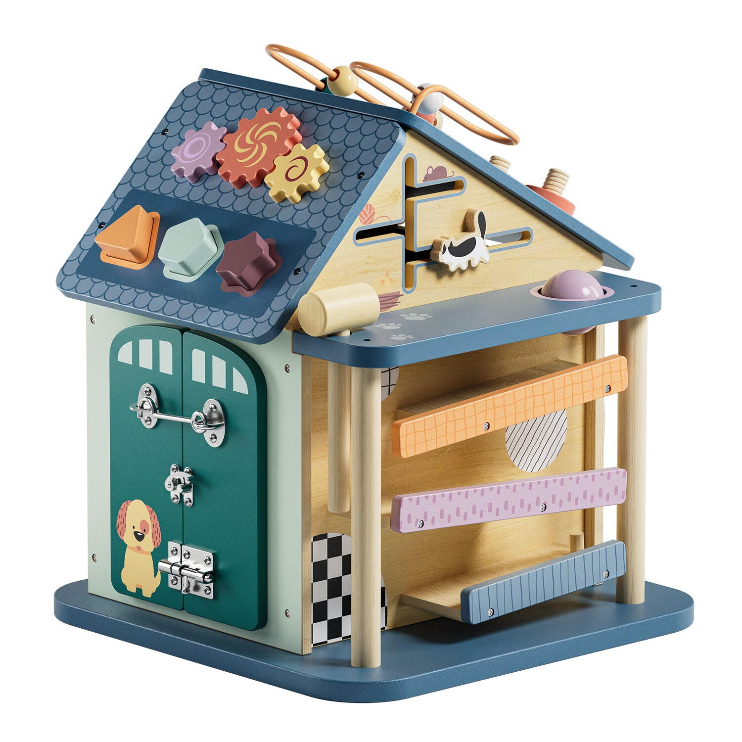 Centru de activitati 12 in 1 - Casuta de la ferma PlayLearn Toys