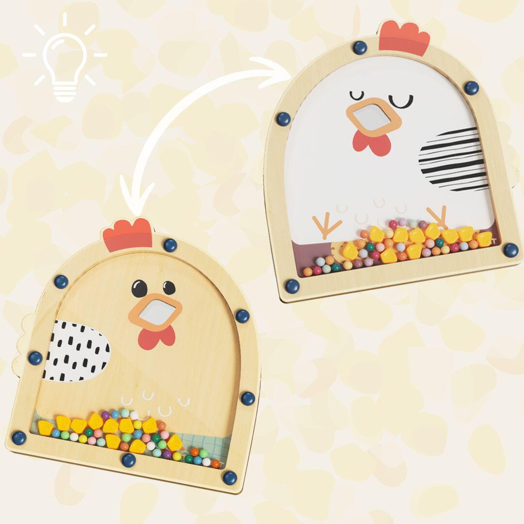Joc Montessori - Hraneste gaina PlayLearn Toys