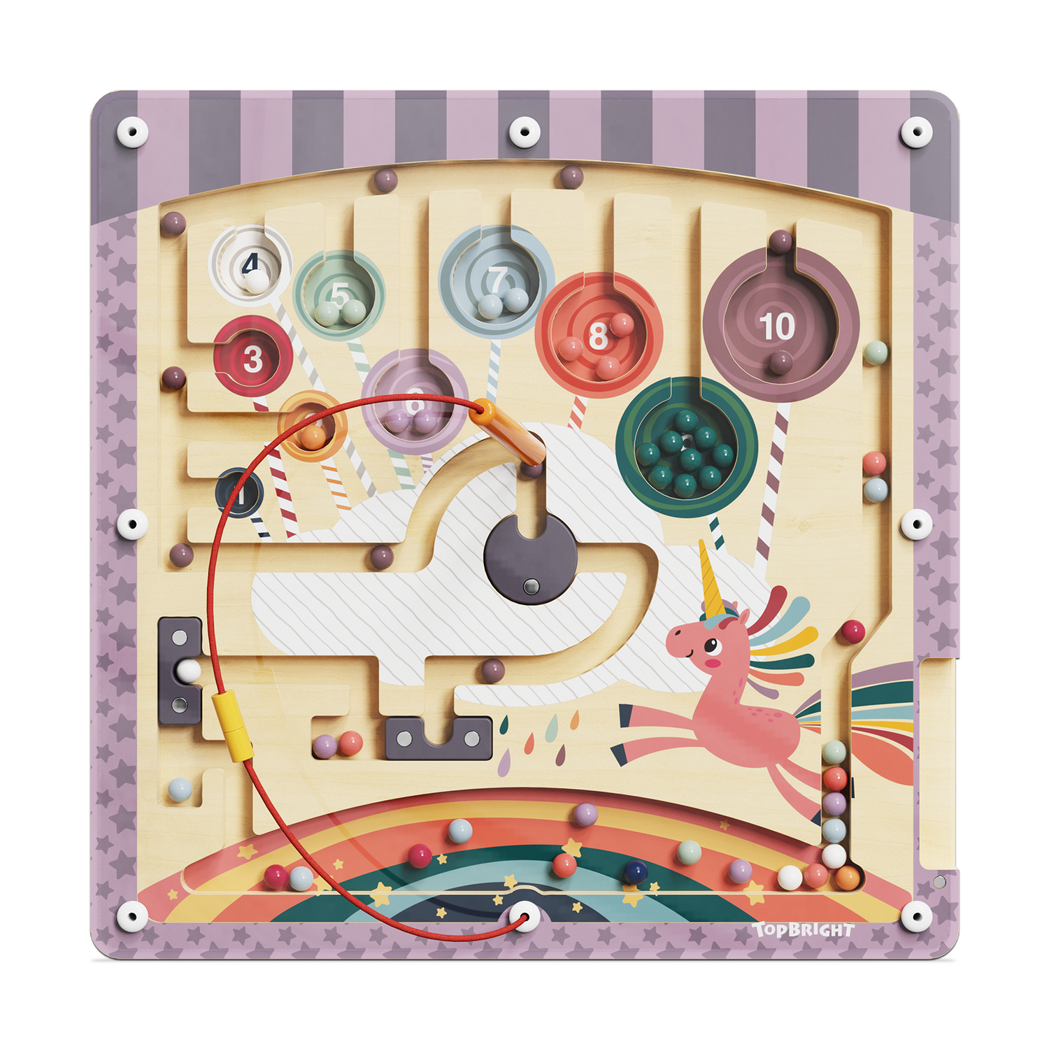 Puzzle labirint - Cursa unicornului fantastic PlayLearn Toys