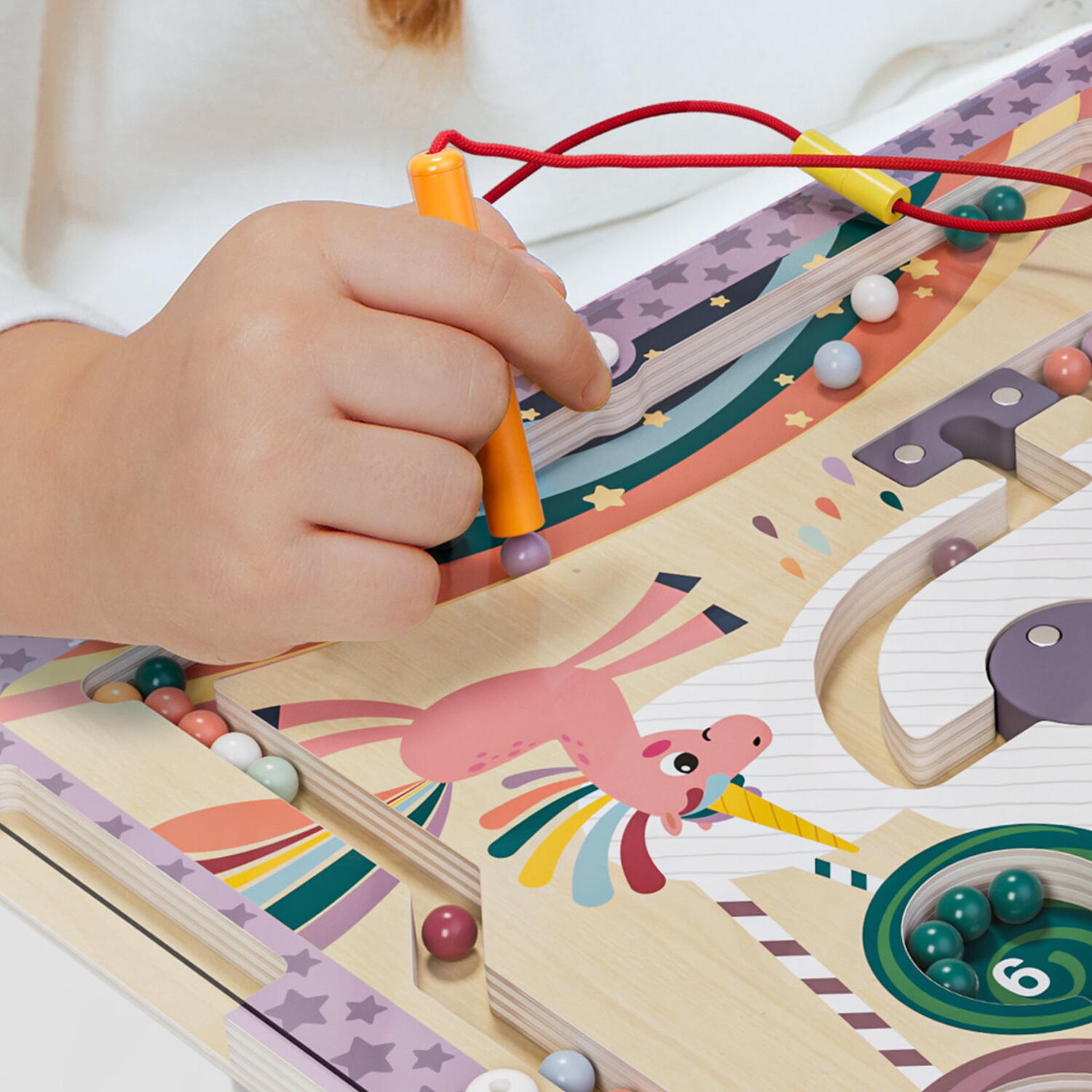 Puzzle labirint - Cursa unicornului fantastic PlayLearn Toys