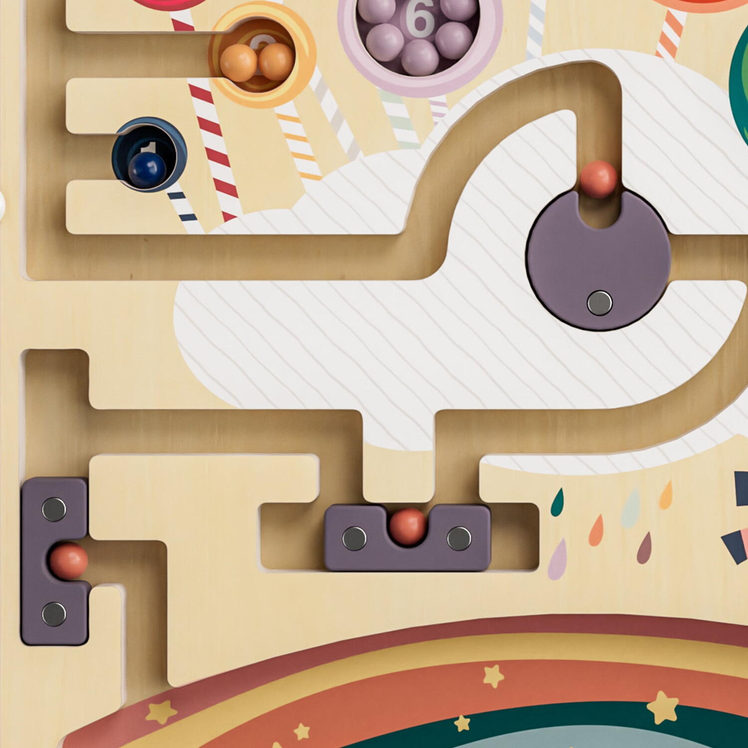 Puzzle labirint - Cursa unicornului fantastic PlayLearn Toys