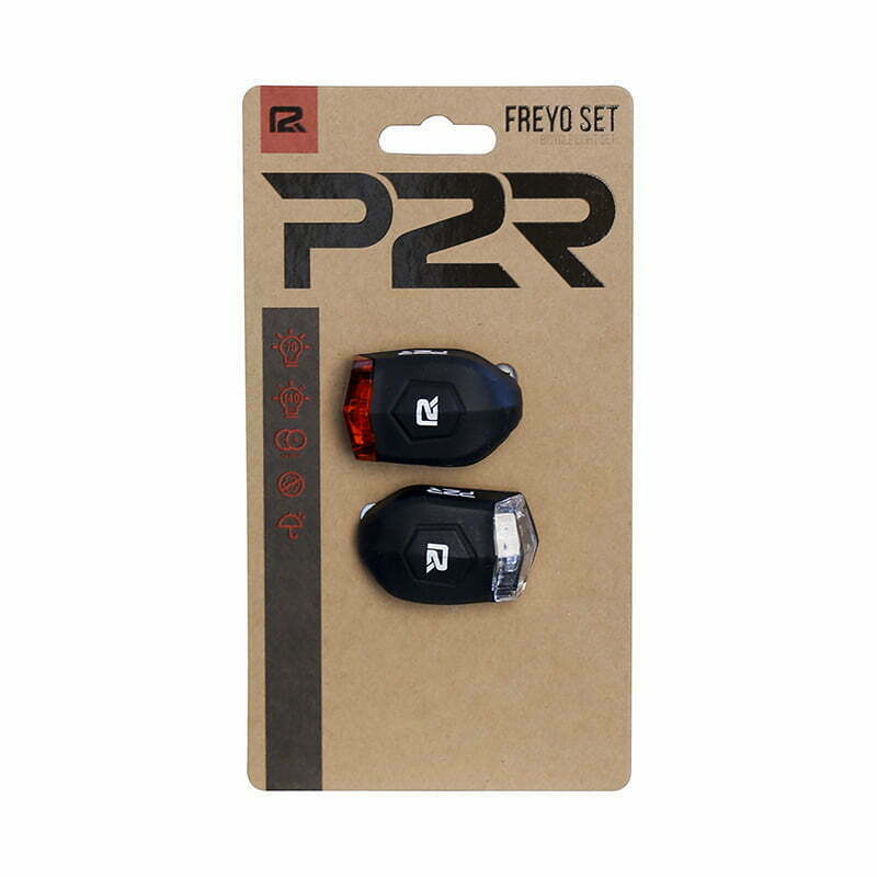 Set Lumini Bicicleta P2R Freyo - Negru Ultimate FactoryBikes