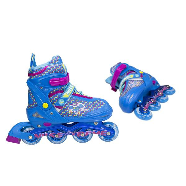 Role Dama, Reglabile Nils Extreme Junior Nj4613, L 38-41, Albastru-Roz Ultimate FactoryBikes