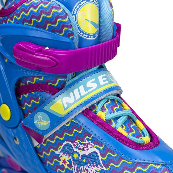 Role Dama, Reglabile Nils Extreme Junior Nj4613, L 38-41, Albastru-Roz Ultimate FactoryBikes
