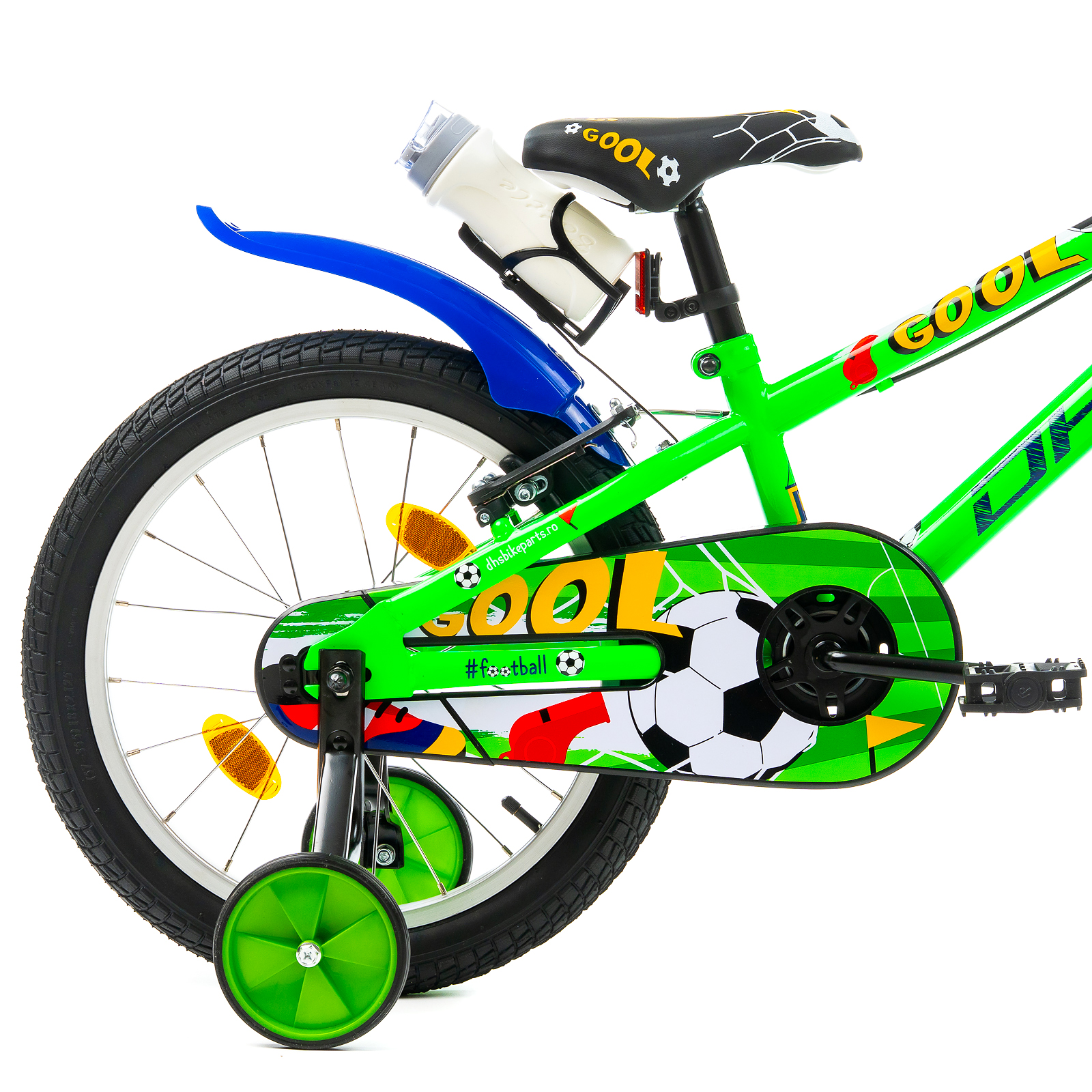 Bicicleta Copii DHS Football - 18 Inch, Verde Ultimate FactoryBikes