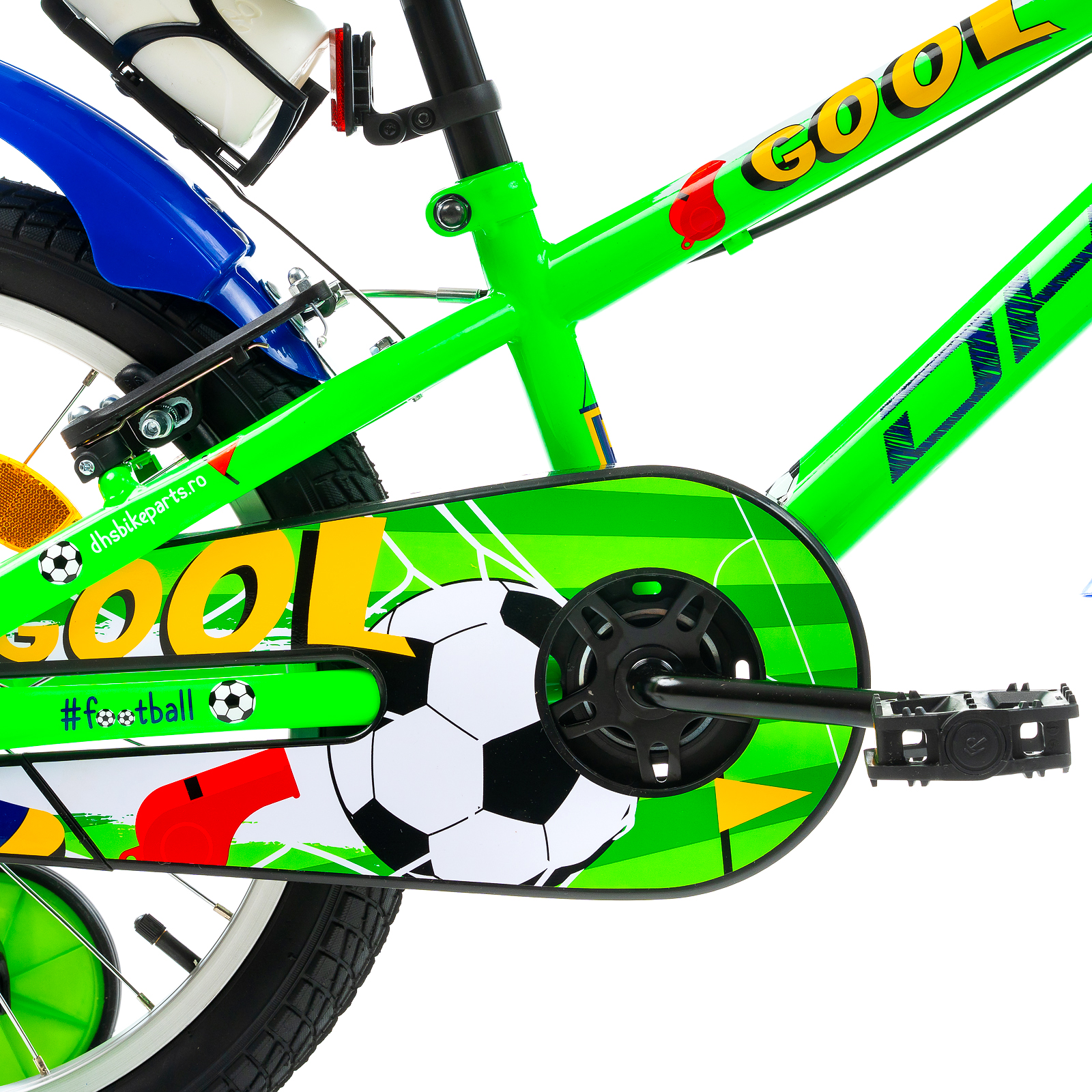 Bicicleta Copii DHS Football - 18 Inch, Verde Ultimate FactoryBikes