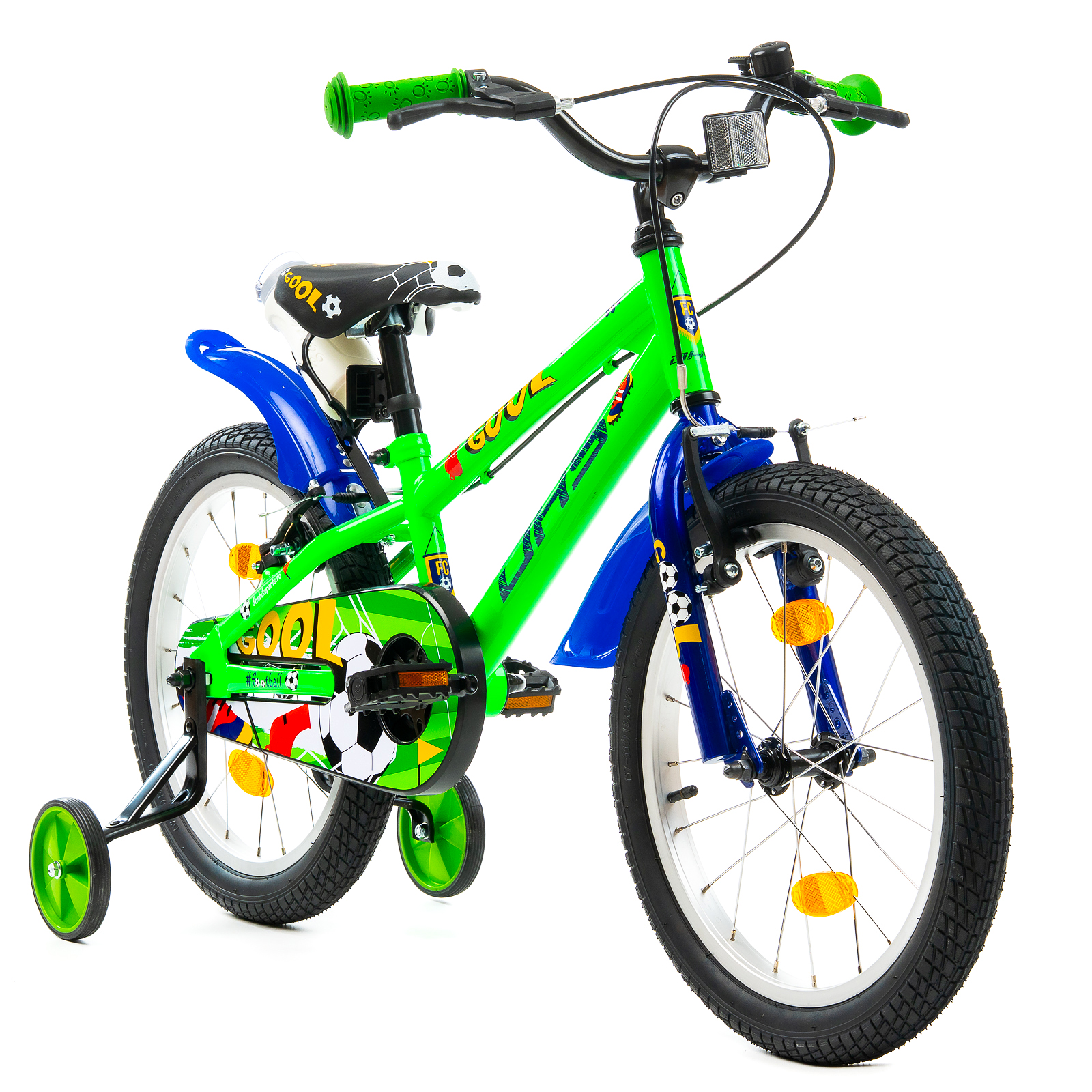 Bicicleta Copii DHS Football - 18 Inch, Verde Ultimate FactoryBikes