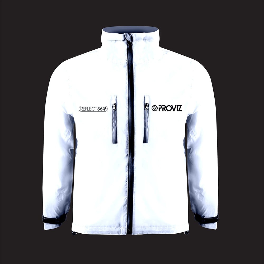 Jacheta Ciclism Copii Proviz Kids Reflect360, M, Alb Ultimate FactoryBikes