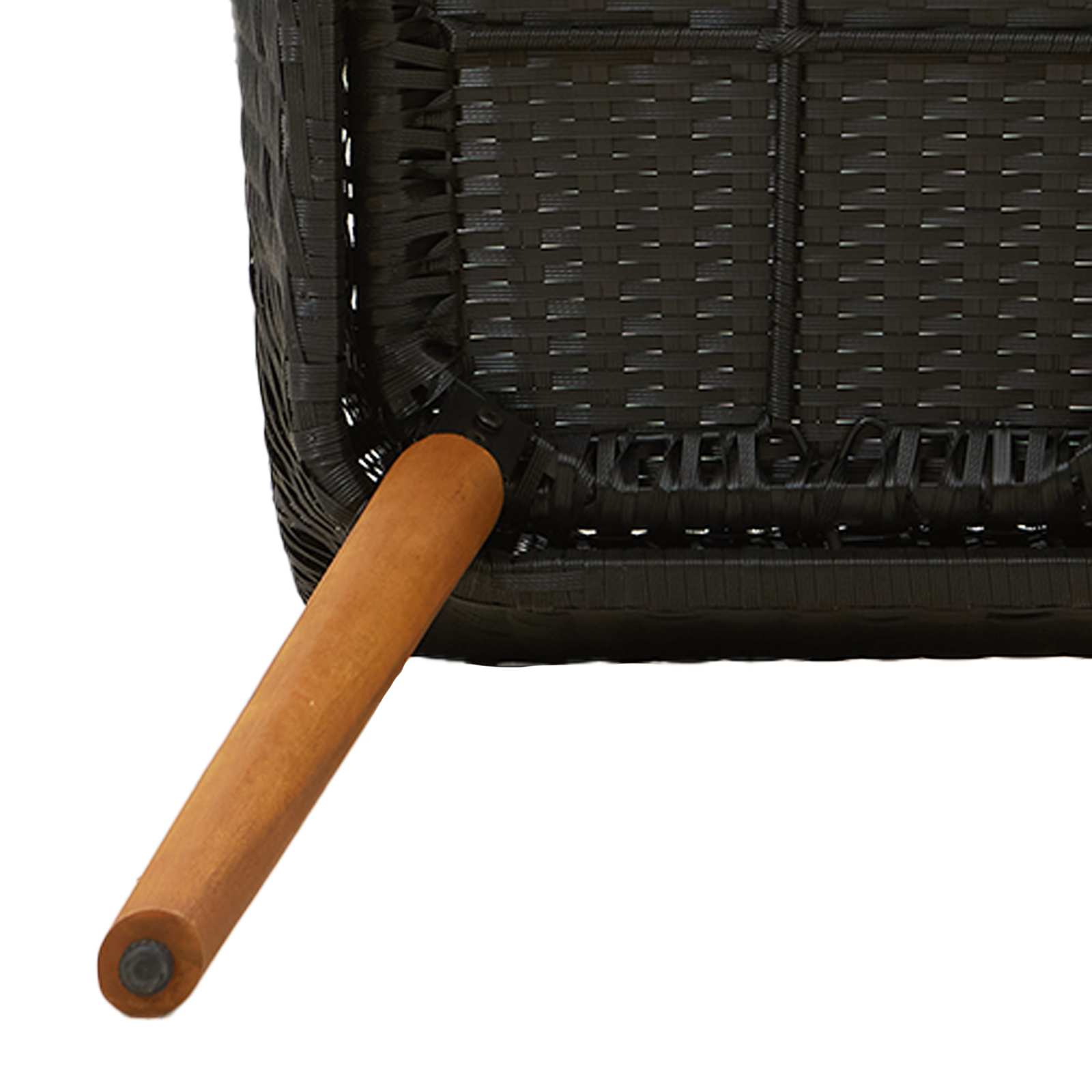 Set Dining Grădină 9 Piese, Ratan Polimer Negru GartenMobel Dekor