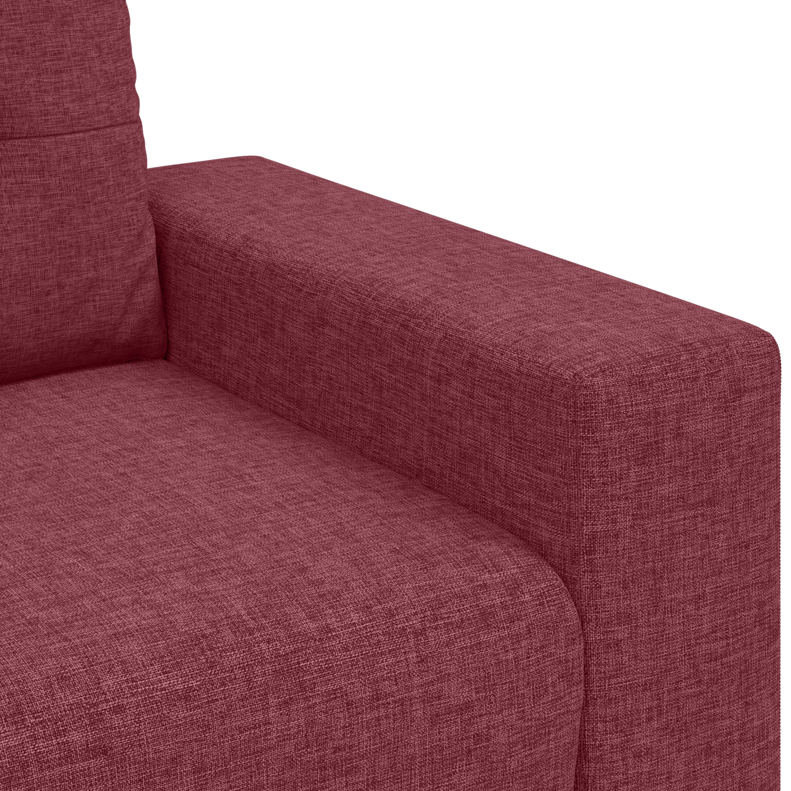 Set de 2 Canapele cu Perne Roșu Vin Material Textil GartenMobel Dekor