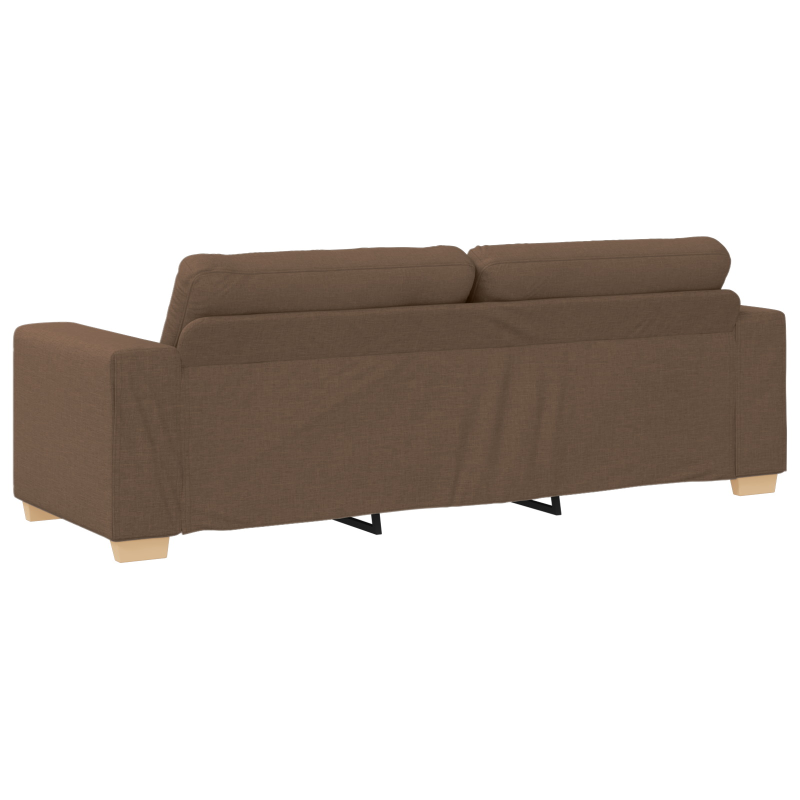 Set de Canapea cu Perne Maro din Material Textil GartenMobel Dekor