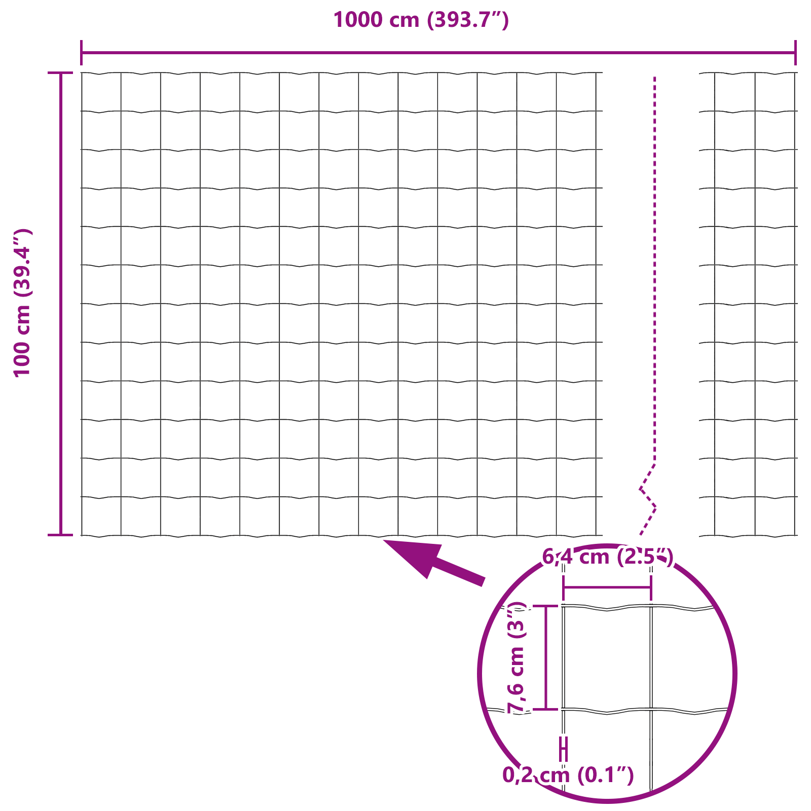 Gard Euro cu 10 Stâlpi Argintii 1x10 m Oțel GartenMobel Dekor