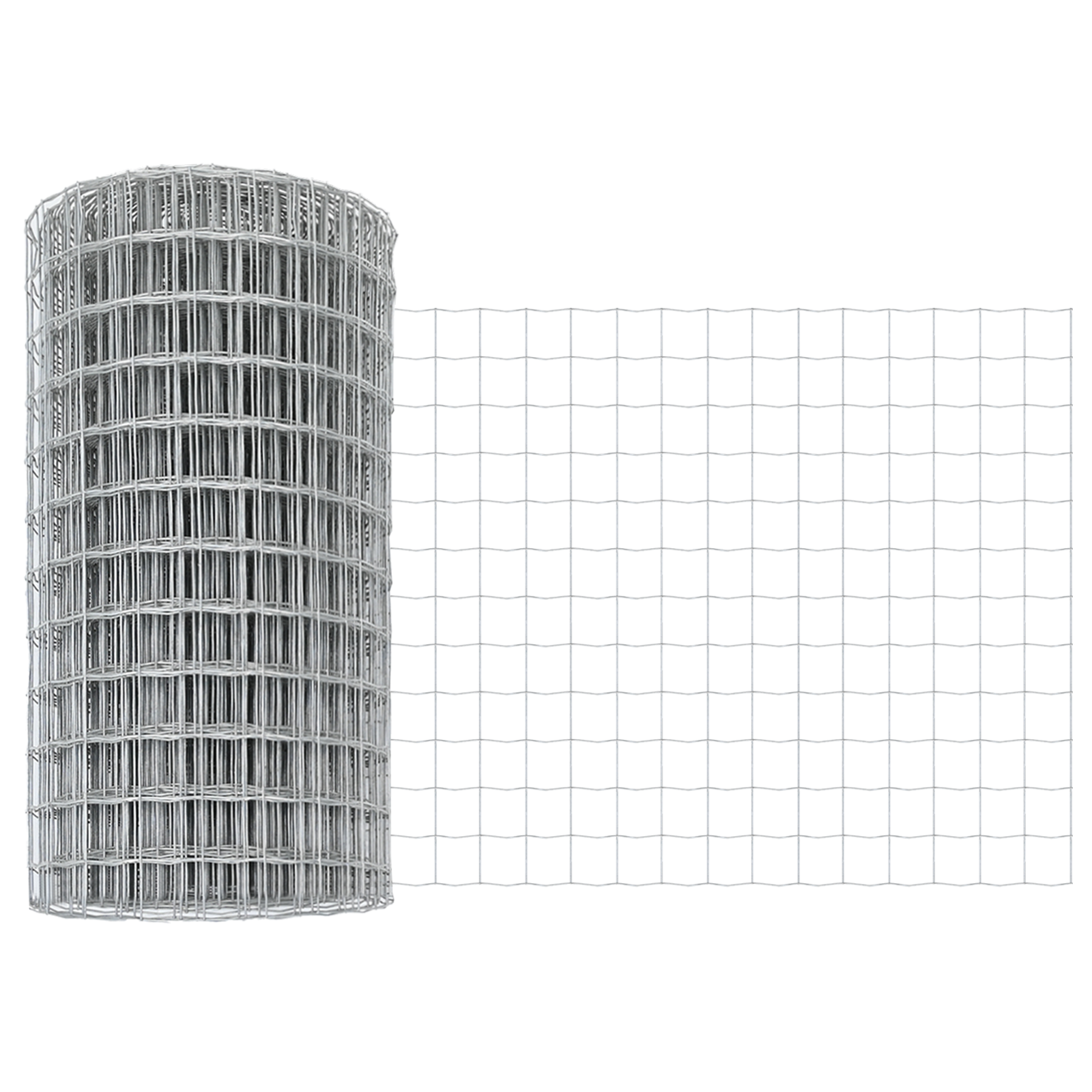 Gard Euro cu 11 Stâlpi Argintii 0,4x25 m Oțel GartenMobel Dekor