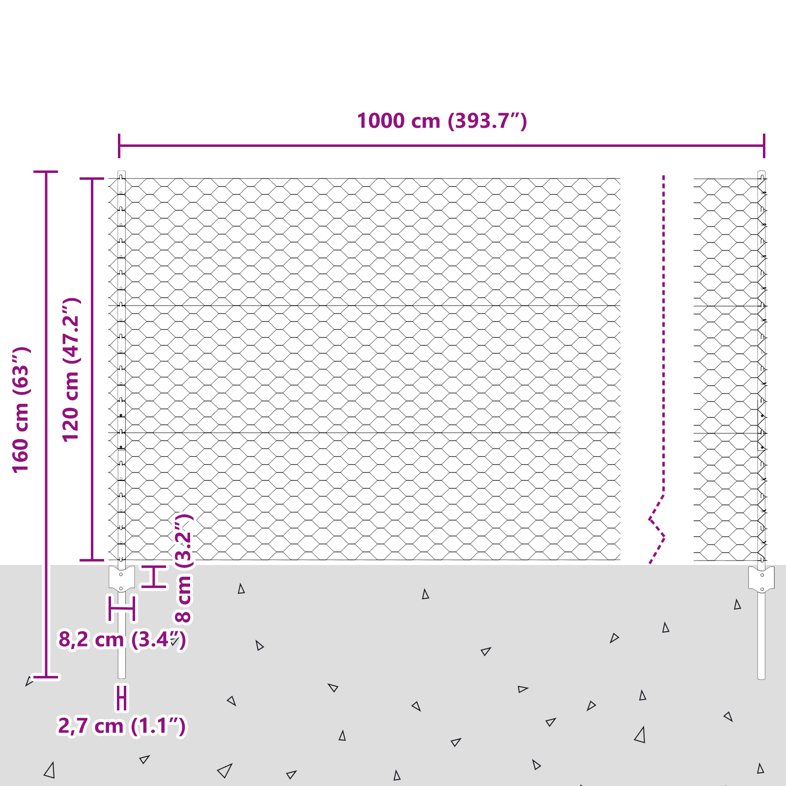 Stâlpi de gard 10 buc U-Channel 120 cm oțel galvanizat GartenMobel Dekor