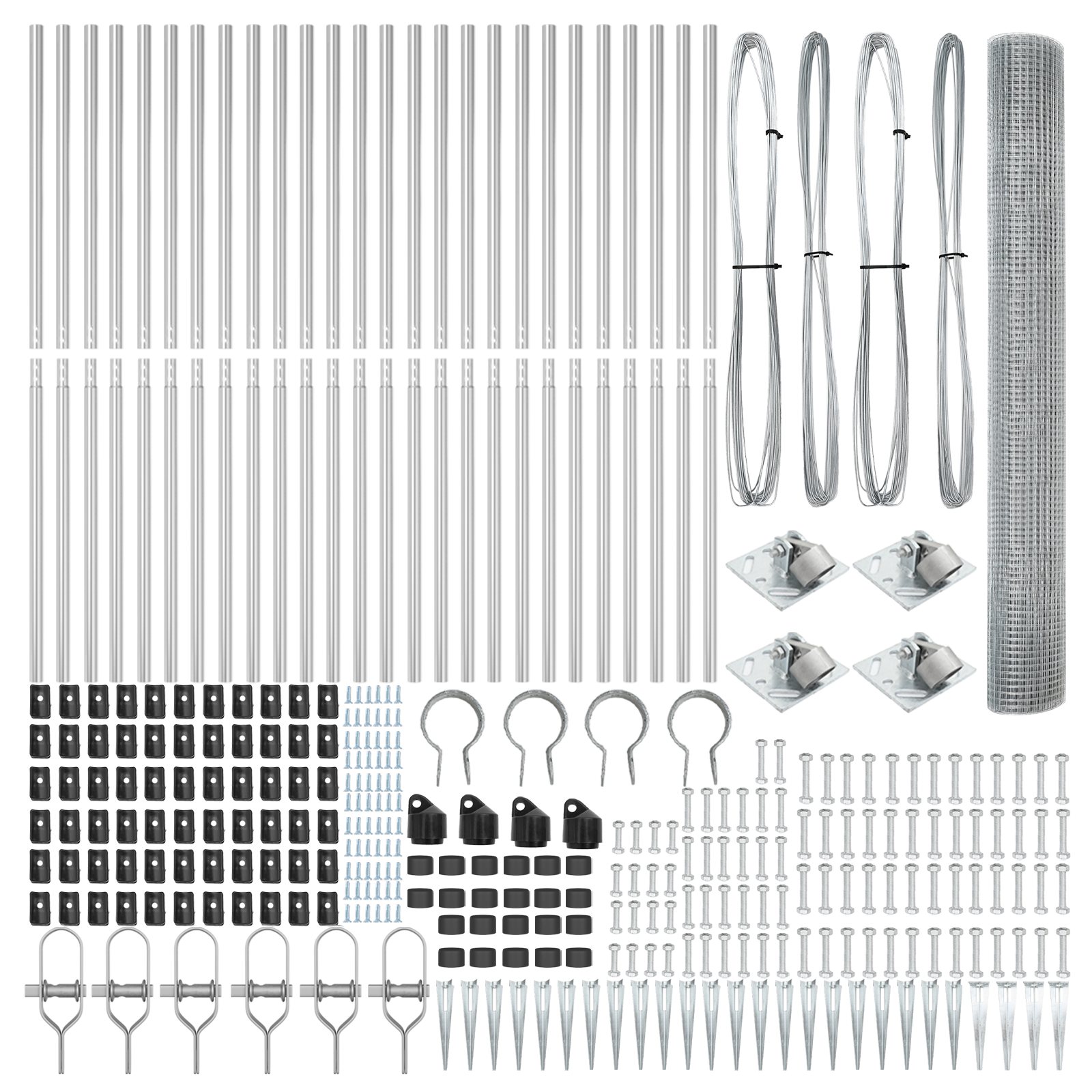 Gard din sârmă sudată cu 13 stâlpi cu vârf 1.4x50 m Oțel galvanizat GartenMobel Dekor