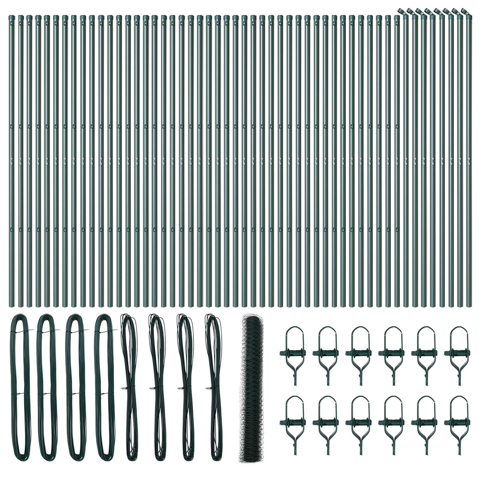 Gard hexagonal Verde 1.2x100 m Oțel GartenMobel Dekor