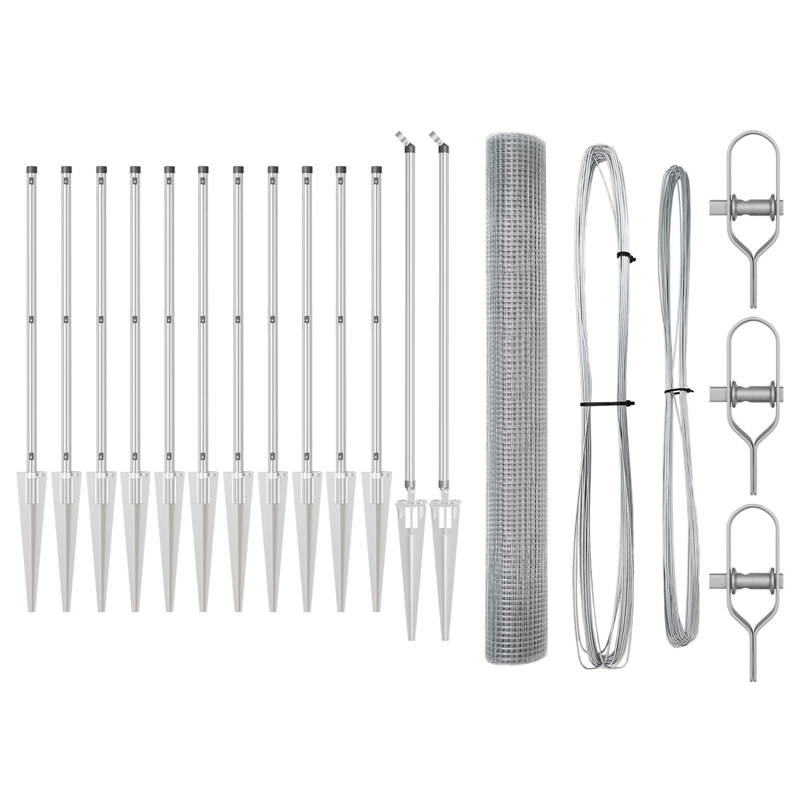 Împrejmuire Sârmă Sudată cu 13 Posturi Spike 1.4x25 m Oțel Galvanizat GartenMobel Dekor