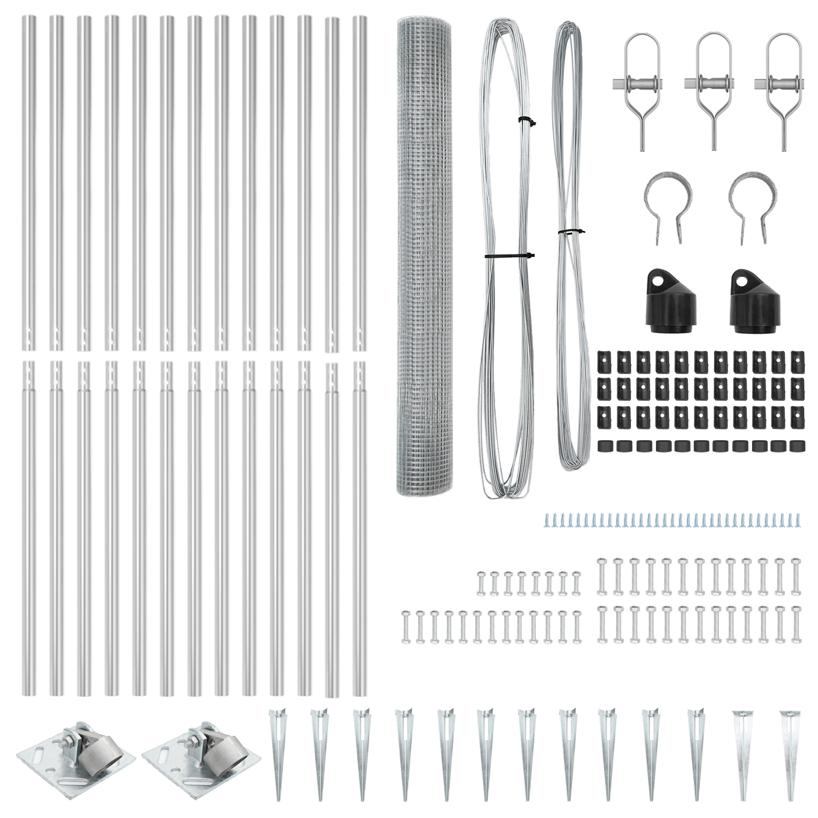 Împrejmuire Sârmă Sudată cu 13 Posturi Spike 1.4x25 m Oțel Galvanizat GartenMobel Dekor