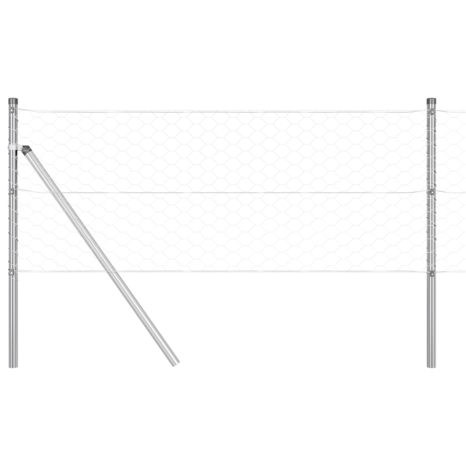 Gard Hexagonal 0,6x10 m Oțel Galvanizat GartenMobel Dekor