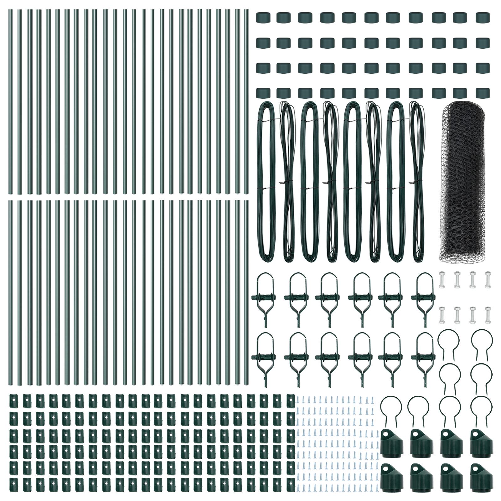 Gard Hexagonal Gri 0.8x100 m Oțel GartenMobel Dekor