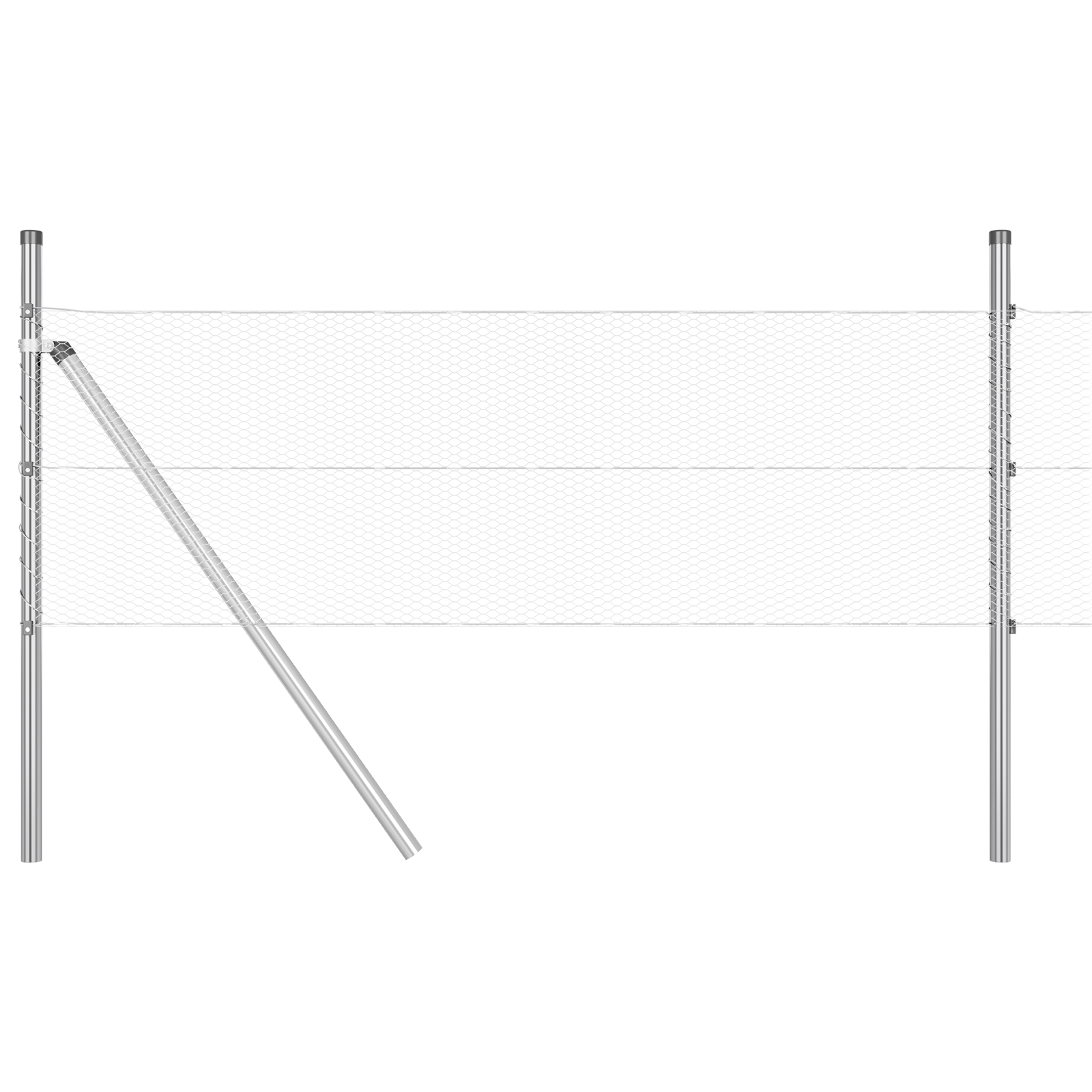 Gard Hexagonal 0.6x100 m Oțel Galvanizat GartenMobel Dekor