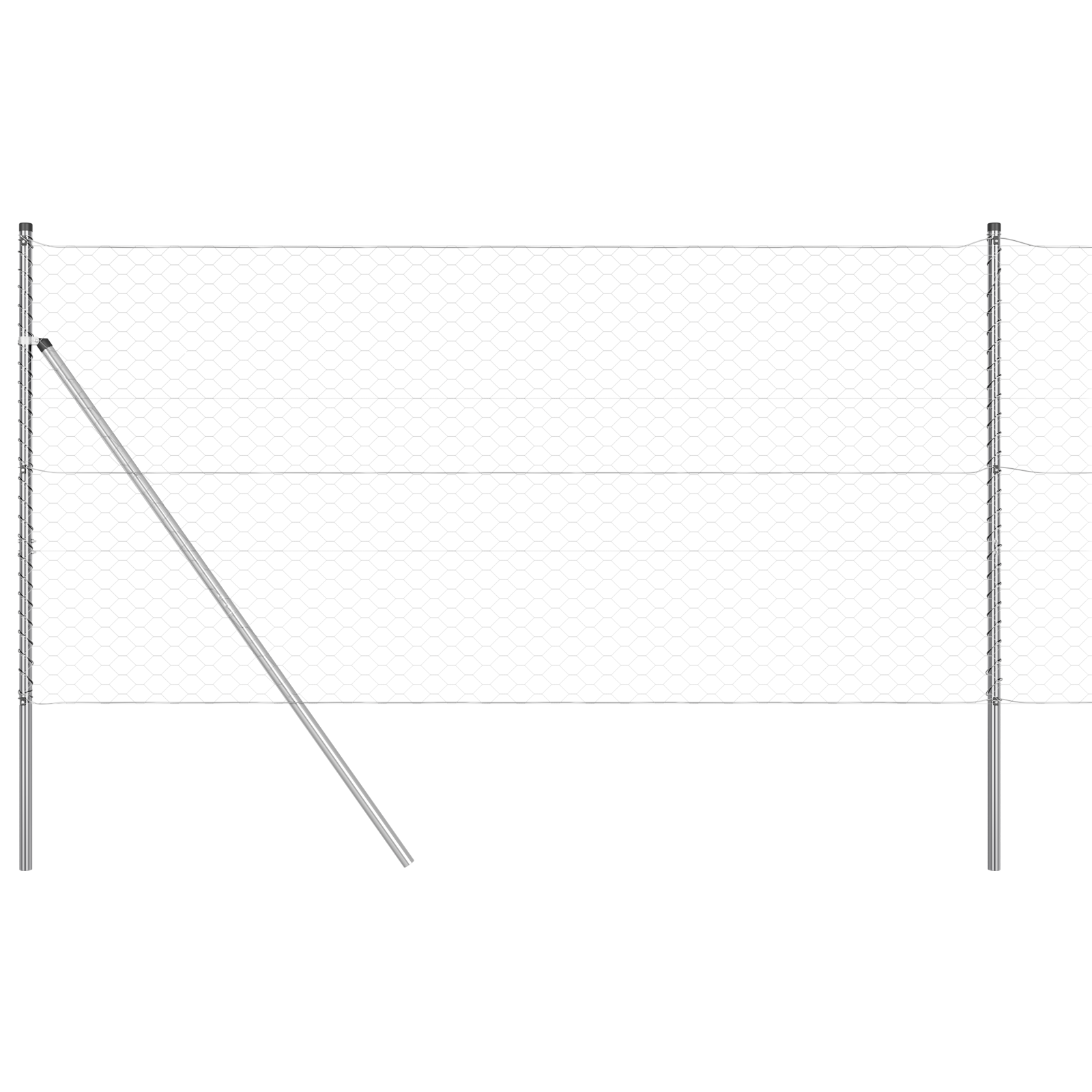 Gard Hexagonal 1.4x25 m Oțel Galvanizat GartenMobel Dekor