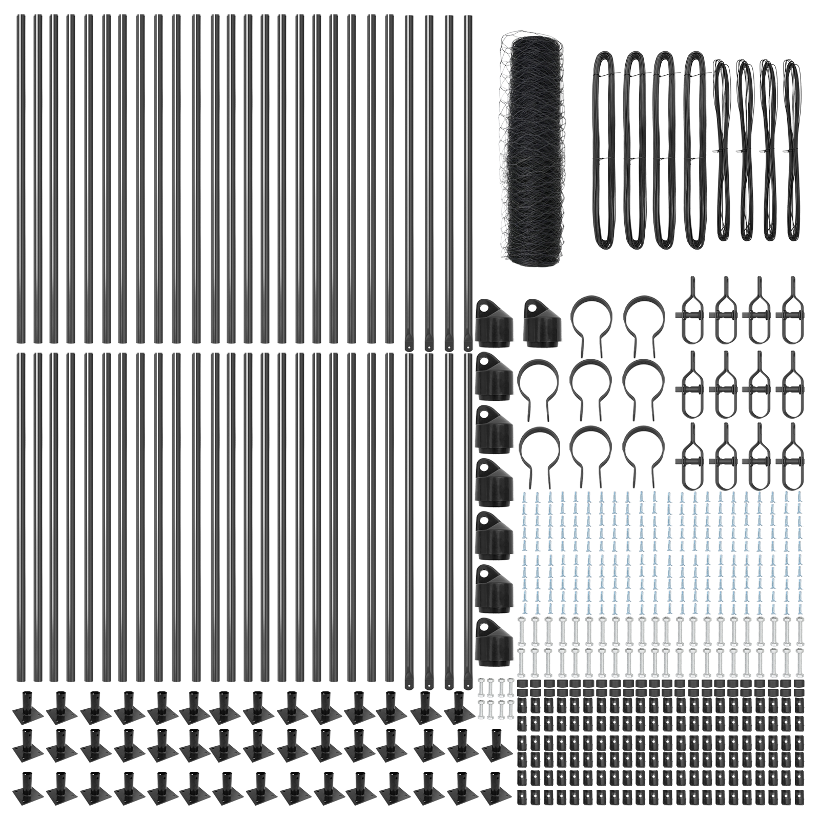 Gard Hexagonal Gri 0,4x100 m Oțel GartenMobel Dekor