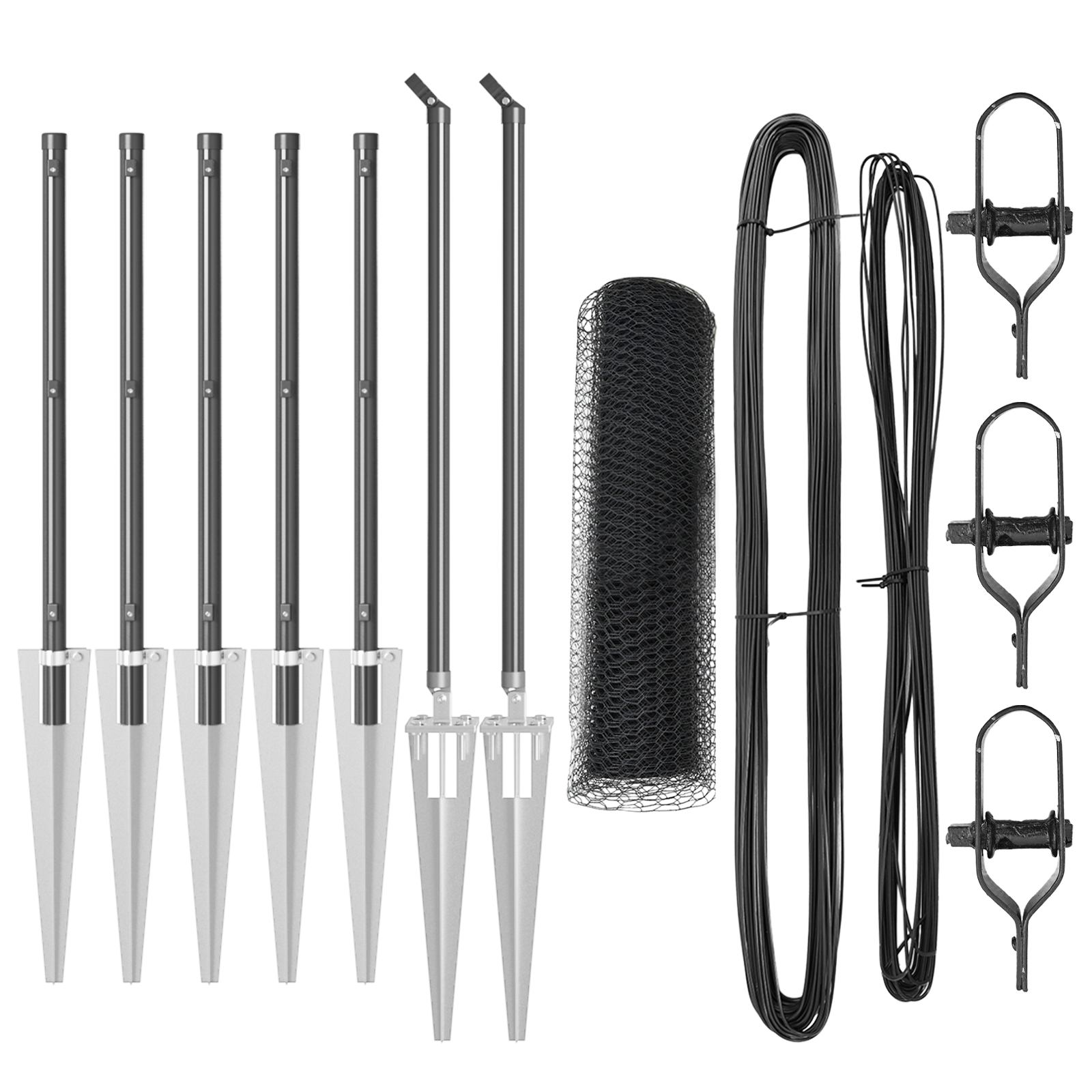 Împrejmuire Hexagonală Gri 0.4x10 m Oțel GartenMobel Dekor