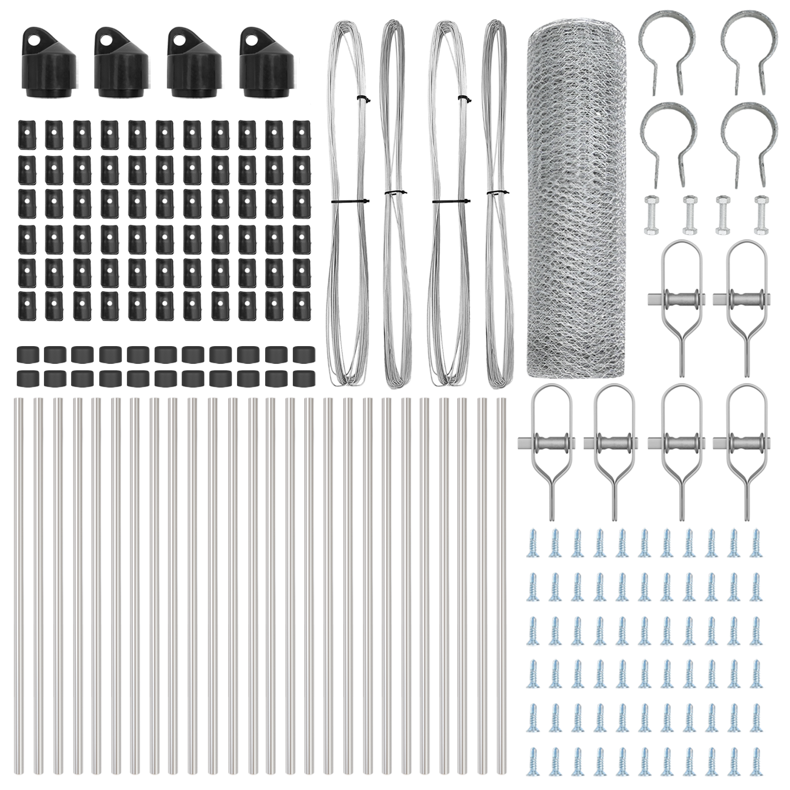 Gard Hexagonal 0,8x50 m Oțel Galvanizat, Stâlpi Gard 13 buc Ø32 mm 120 cm Oțel Galvanizat GartenMobel Dekor
