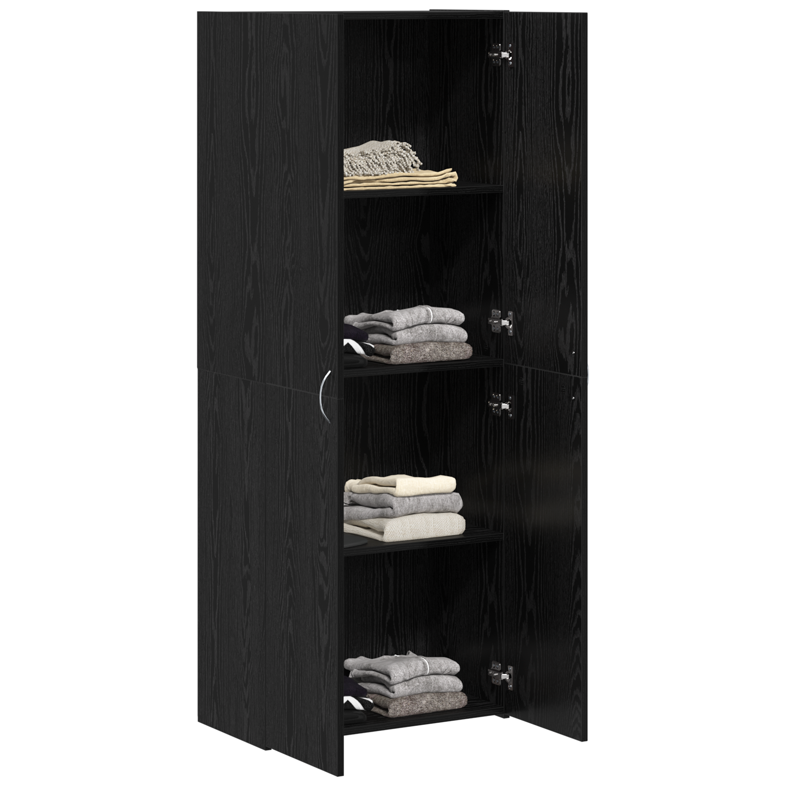 Fișet Set de 2 Stejar negru Lemn prelucrat 60 x 32 x 153 cm GartenMobel Dekor
