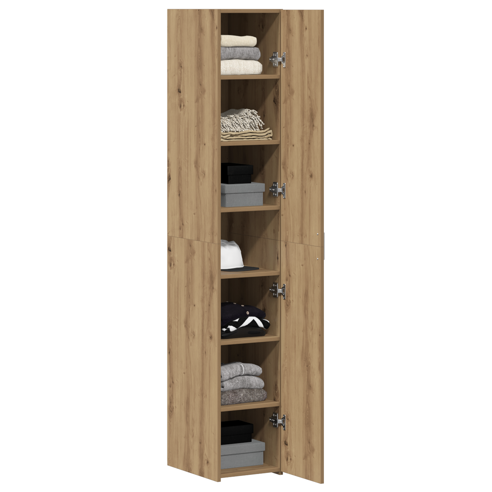 Highboard Stejar artizanal 30x42.5x185 cm Lemn prelucrat GartenMobel Dekor