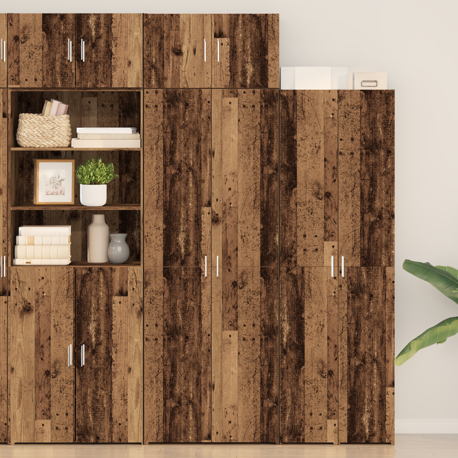 Cabinet de Depozitare  Lemn Vechi 70x42.5x225 cm Lemn Ingineresc, Cabinet de Perete  Lemn Vechi 70x42.5x40 cm Lemn Ingineresc GartenMobel Dekor