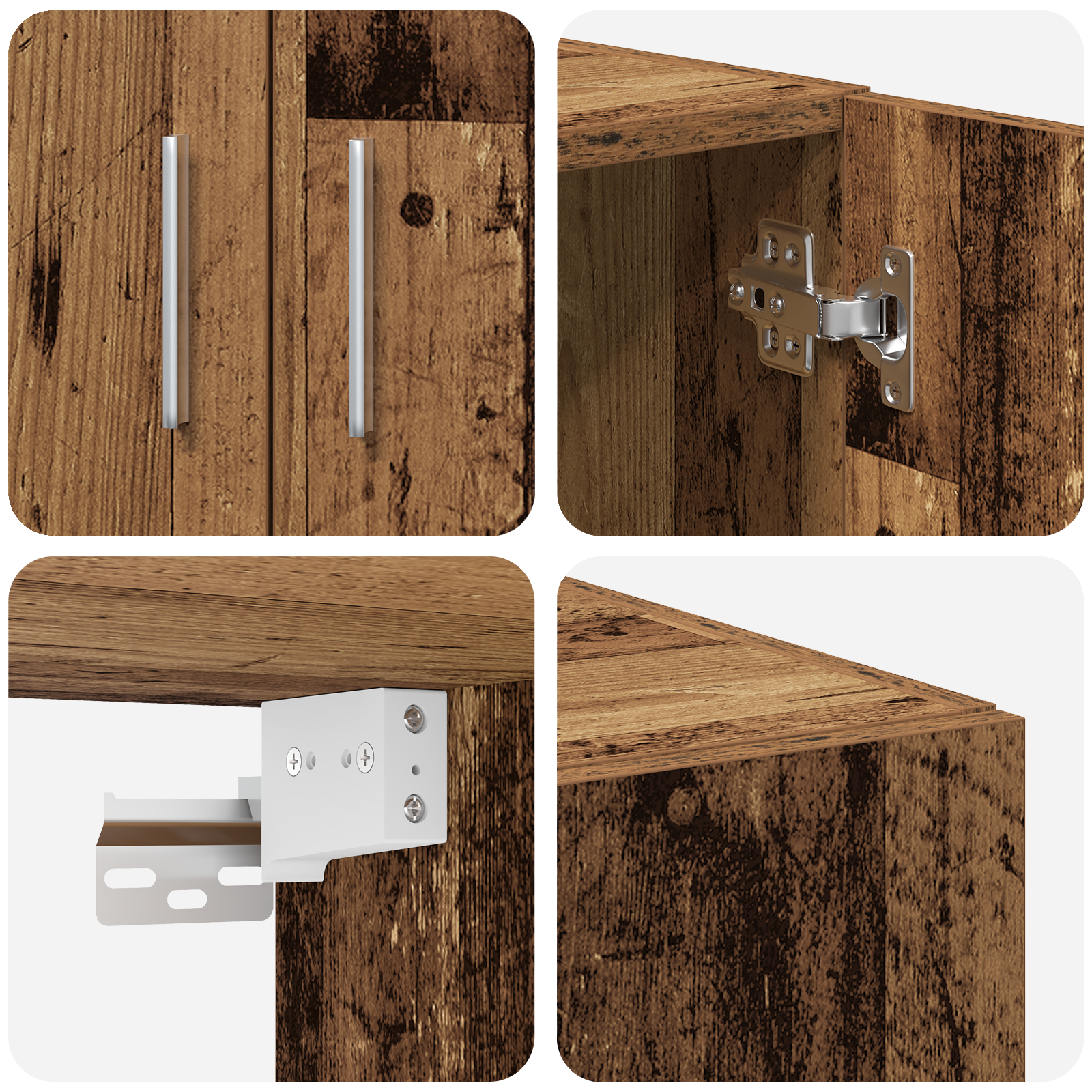Cabinet de Depozitare  Lemn Vechi 70x42.5x225 cm Lemn Ingineresc, Cabinet de Perete  Lemn Vechi 70x42.5x40 cm Lemn Ingineresc GartenMobel Dekor