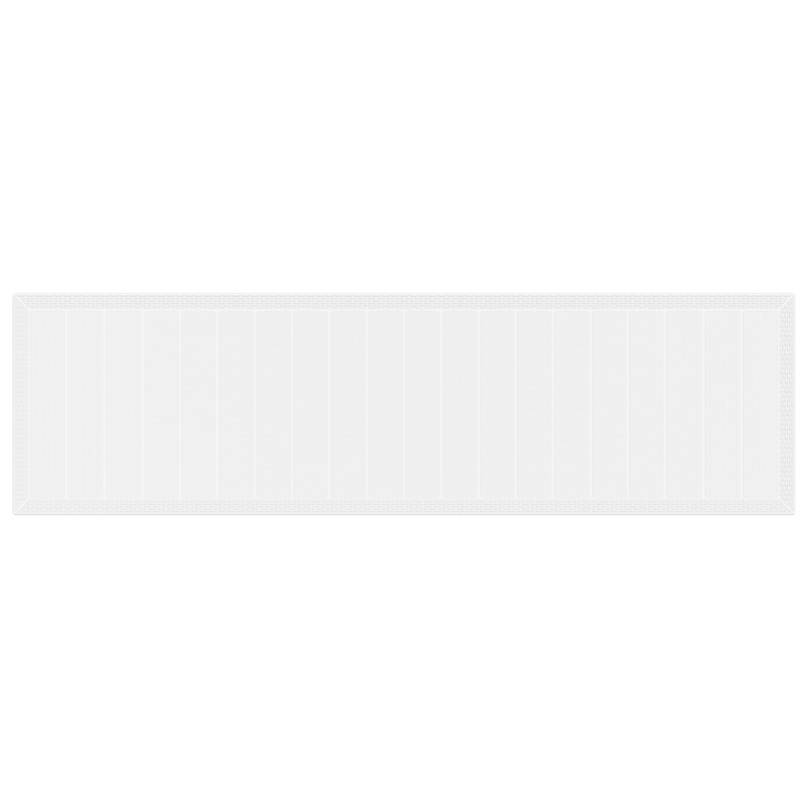 Masă de Grădină Albă 350x100x73 cm Poly Rattan GartenMobel Dekor