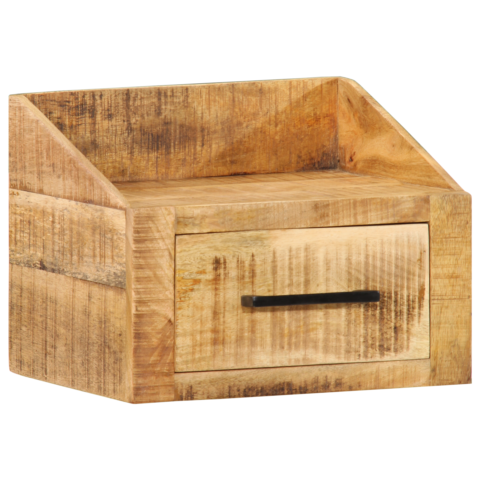 Noptieră 40x30x30 cm Lemn Masiv Rugos de Mango GartenMobel Dekor