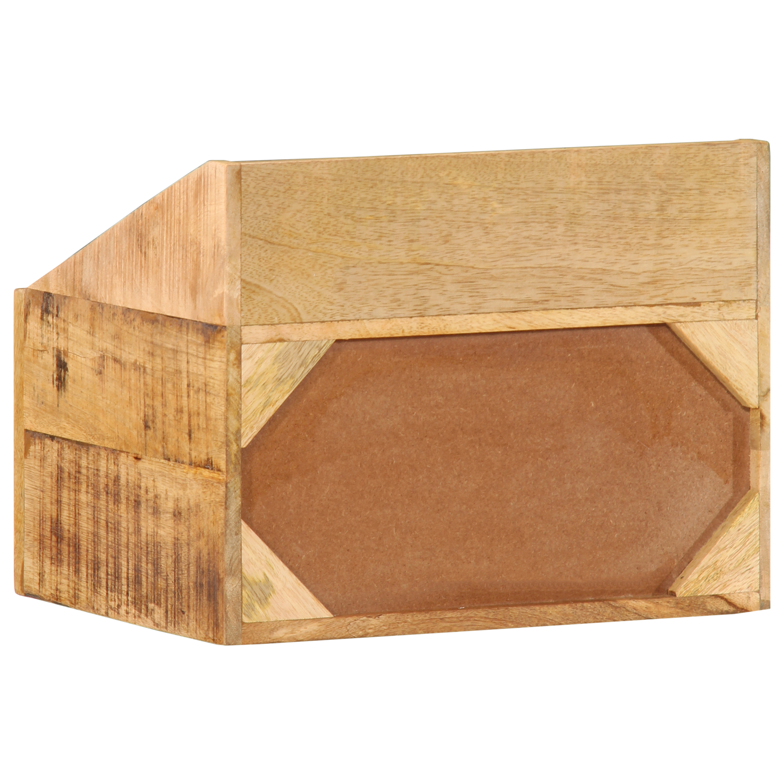 Noptieră 40x30x30 cm Lemn Masiv Rugos de Mango GartenMobel Dekor