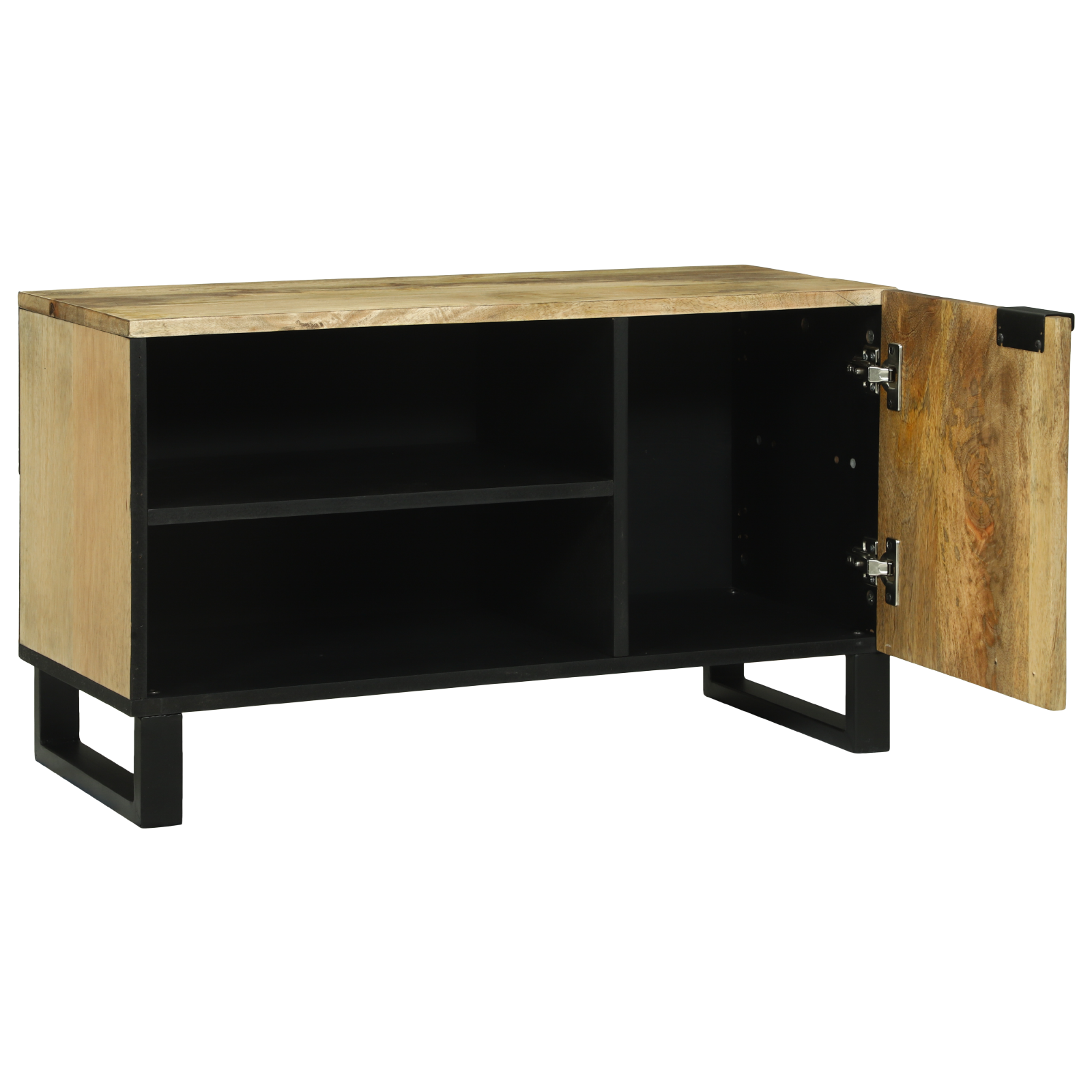 Cabinet TV 80x31.5x46 cm Lemn masiv de mango și lemn aglomerat GartenMobel Dekor