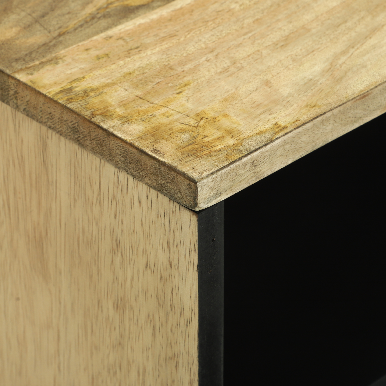 Cabinet TV 80x31.5x46 cm Lemn masiv de mango și lemn aglomerat GartenMobel Dekor