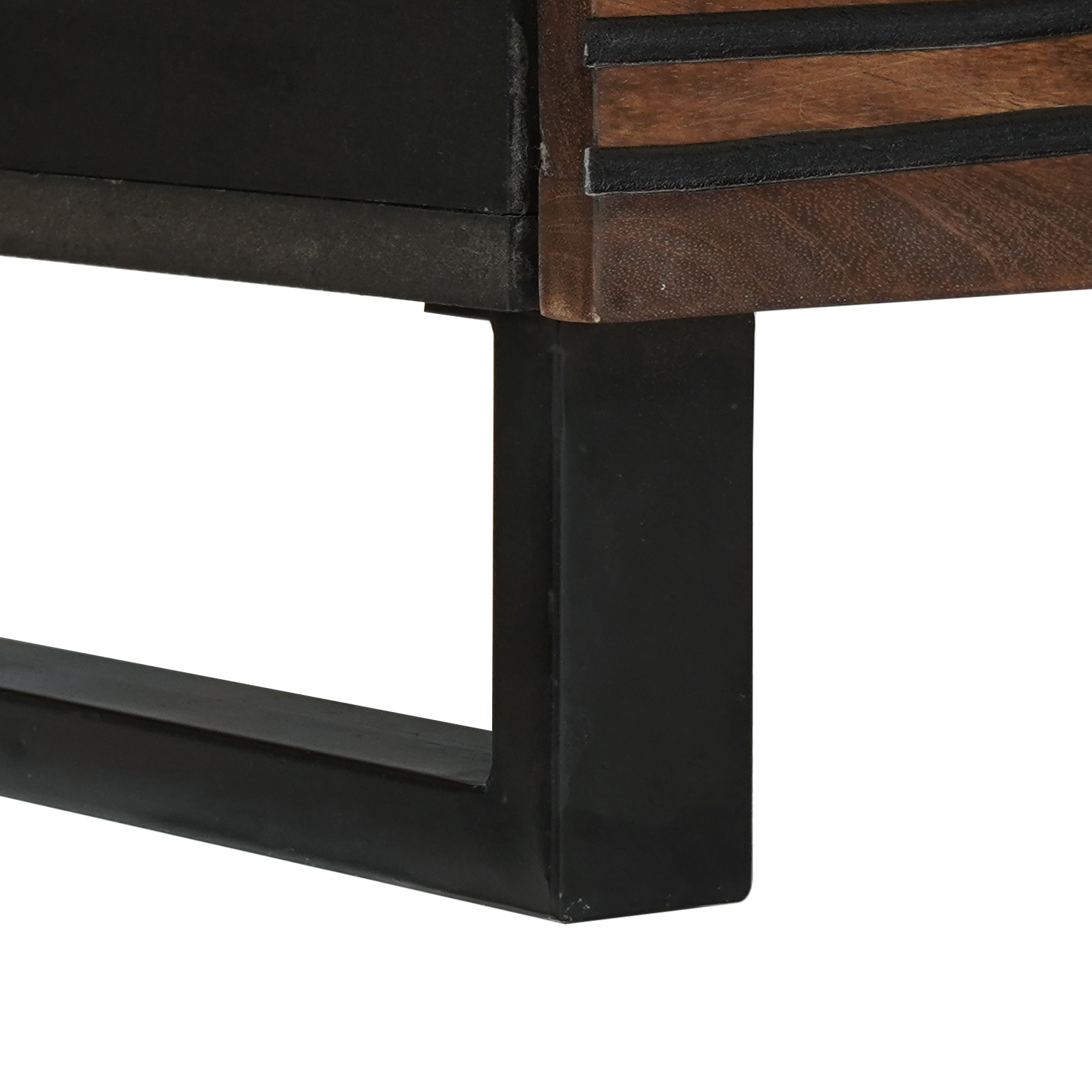 Cabinet TV 80x33.5x46 cm Lemn Masiv din Nuc și Lemn Stratificat GartenMobel Dekor