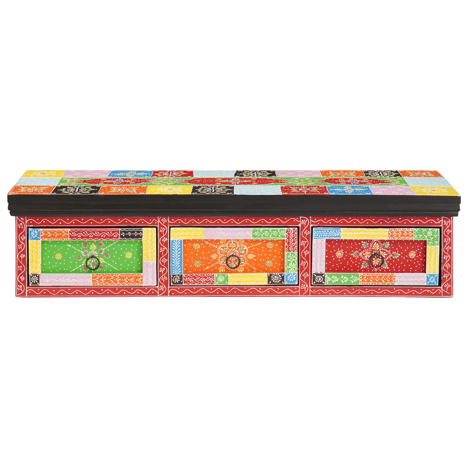 Cabinet TV montat pe perete 100x30x24 cm Lemn masiv Mango GartenMobel Dekor