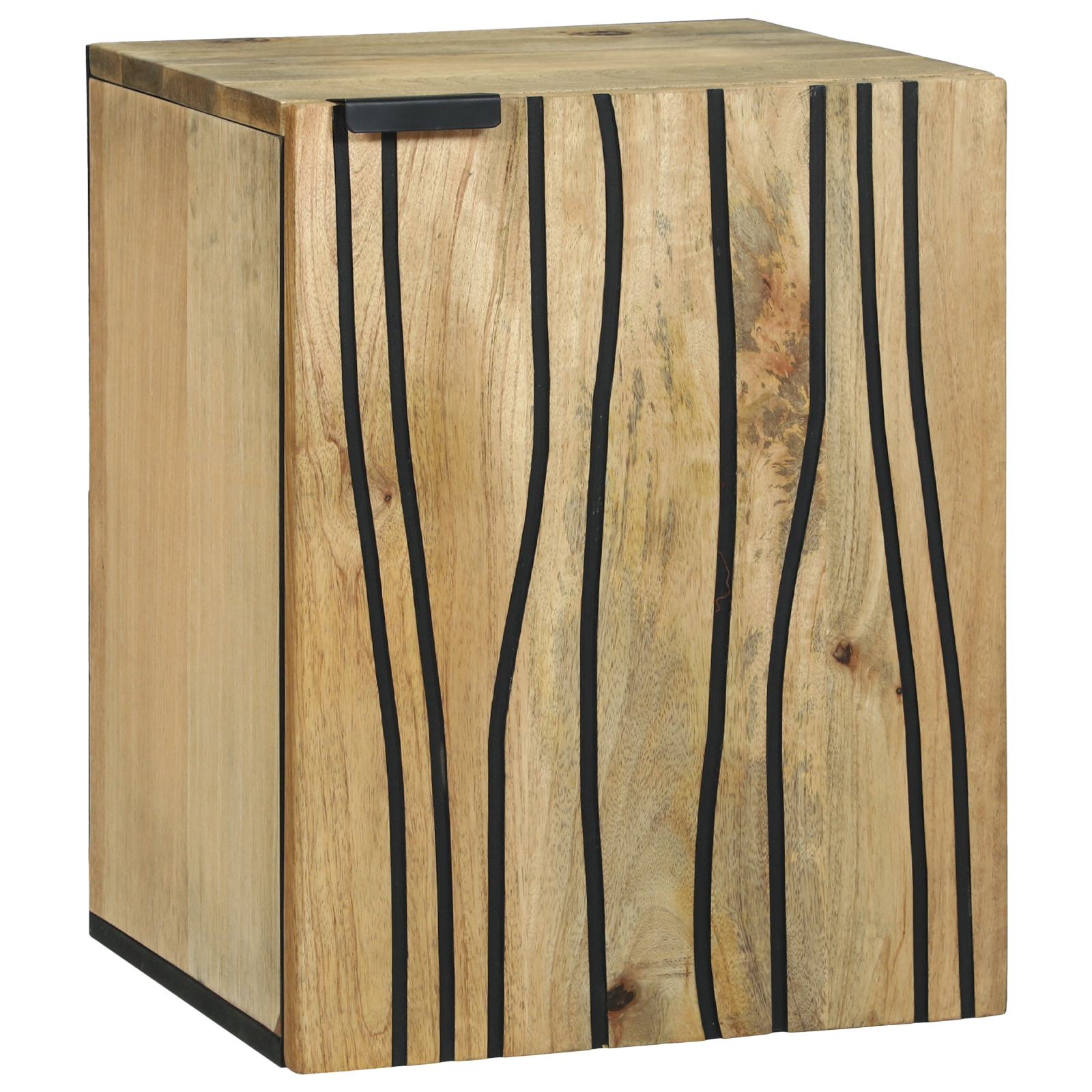 Cabinet de Perete pentru Baie 38x33.5x48 cm Lemn Masiv de Mango și Lemn Inginerit GartenMobel Dekor