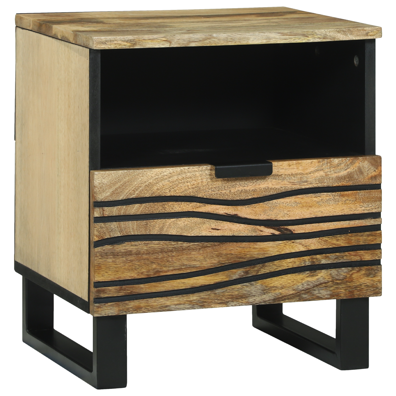 Cabinet noptieră 40x33x46 cm Lemn Solid de Mango GartenMobel Dekor